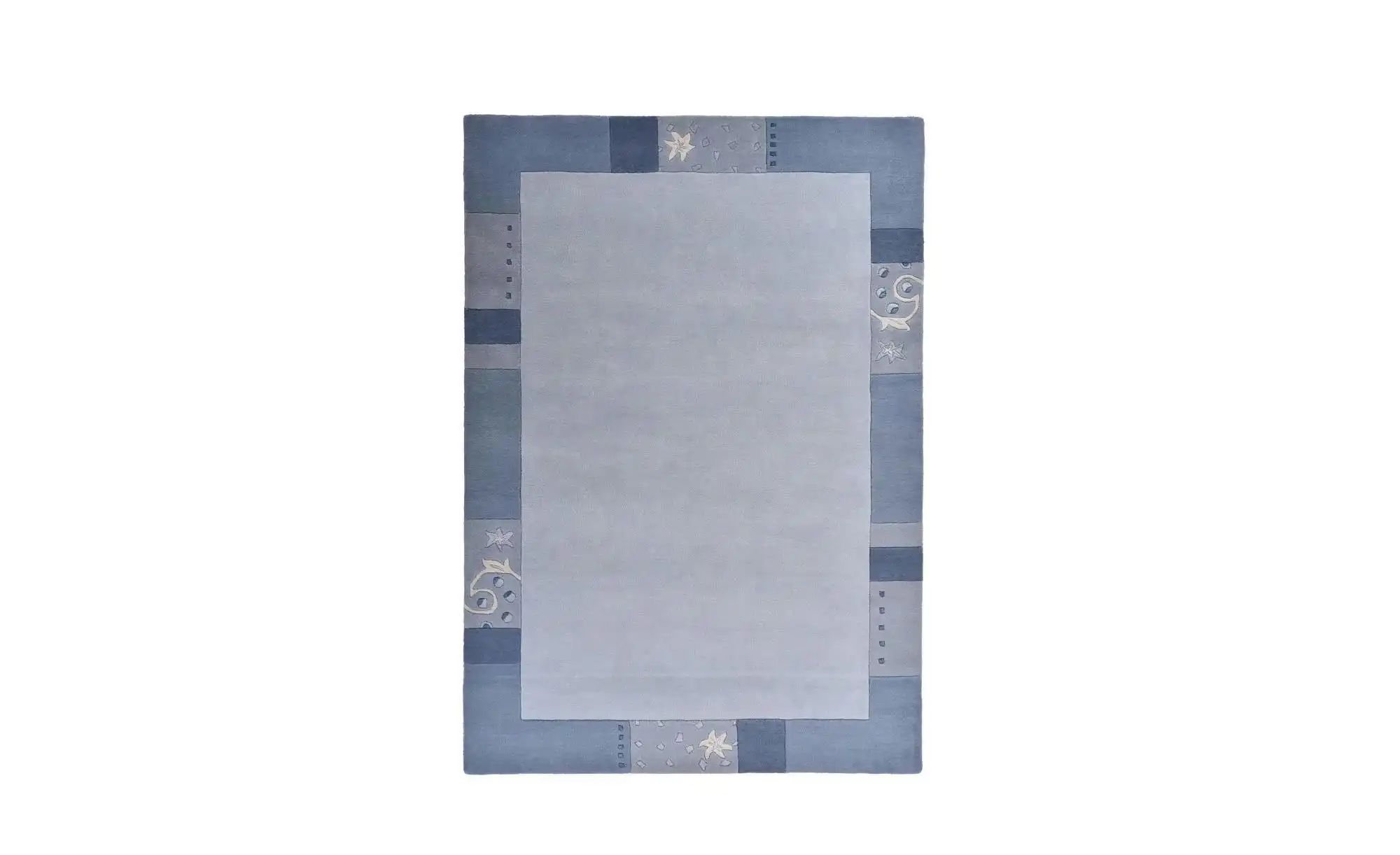 THEKO Wollteppich  Royal Ganges ¦ blau ¦ Wolle ¦ Maße (cm): B: 60 H: 1,3 Te günstig online kaufen