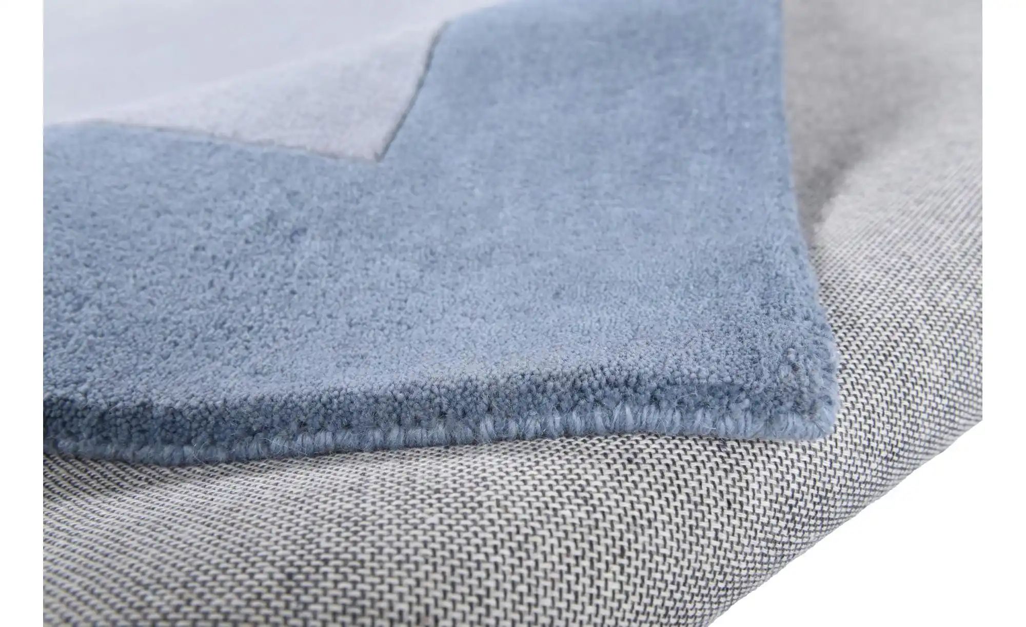 THEKO Wollteppich  Royal Ganges ¦ blau ¦ Wolle ¦ Maße (cm): B: 70 H: 1,3 Te günstig online kaufen