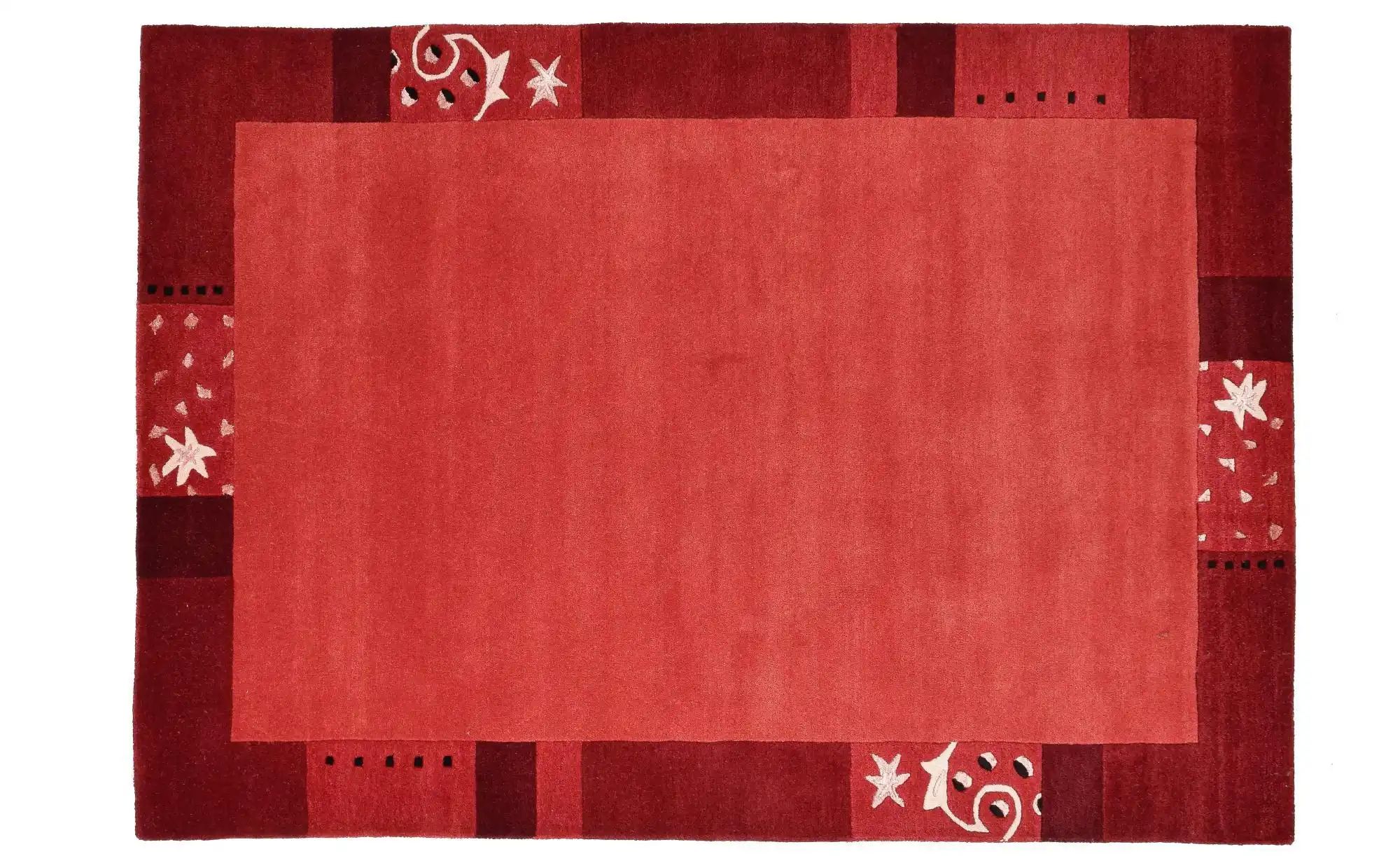 THEKO Wollteppich Royal Ganges ¦ rot ¦ Wolle ¦ Maße (cm): B: 160 H: 1,3 Heimtextilien > Teppiche > Wohnteppiche - Höffner