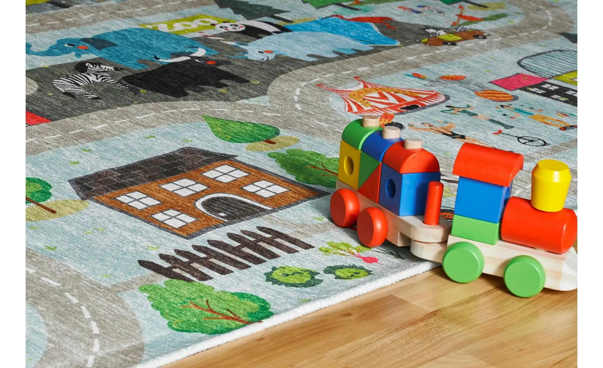 Kinderteppich Kids   ¦ mehrfarbig ¦ Synthetische Fasern ¦ Maße (cm): B: 160 günstig online kaufen