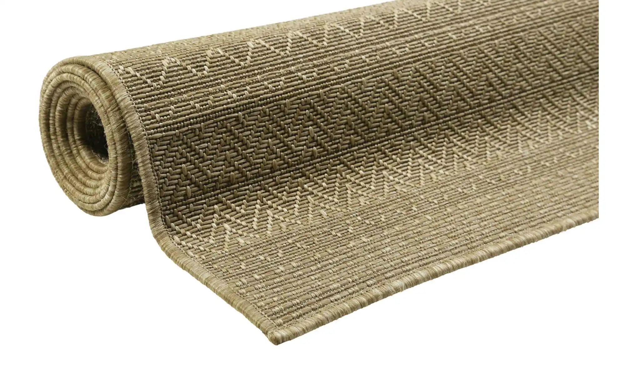 Outdoor-Teppich ¦ beige ¦ Synthetische Fasern ¦ Maße (cm): B: 120 H: 0,5 Te günstig online kaufen