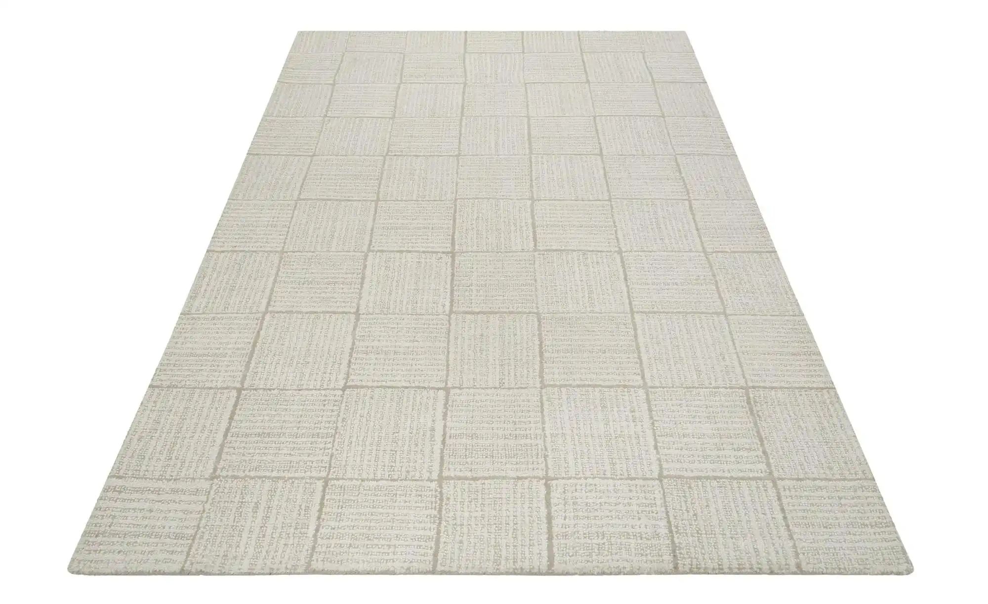 Kurzflorteppich ¦ beige ¦ Wolle ¦ Maße (cm): B: 110 H: 0,8 Teppiche > Kurzf günstig online kaufen