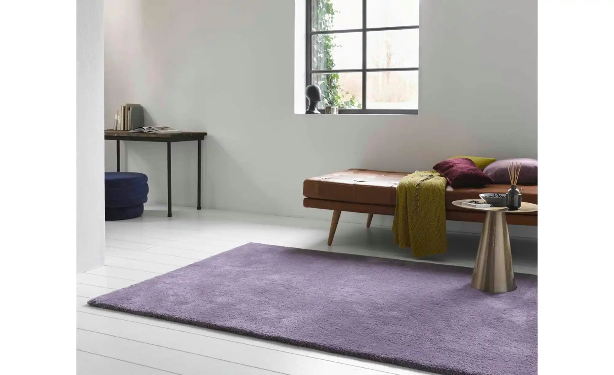 Esprit Hochflorteppich   ¦ lila/violett ¦ Synthetische Fasern ¦ Maße (cm): günstig online kaufen