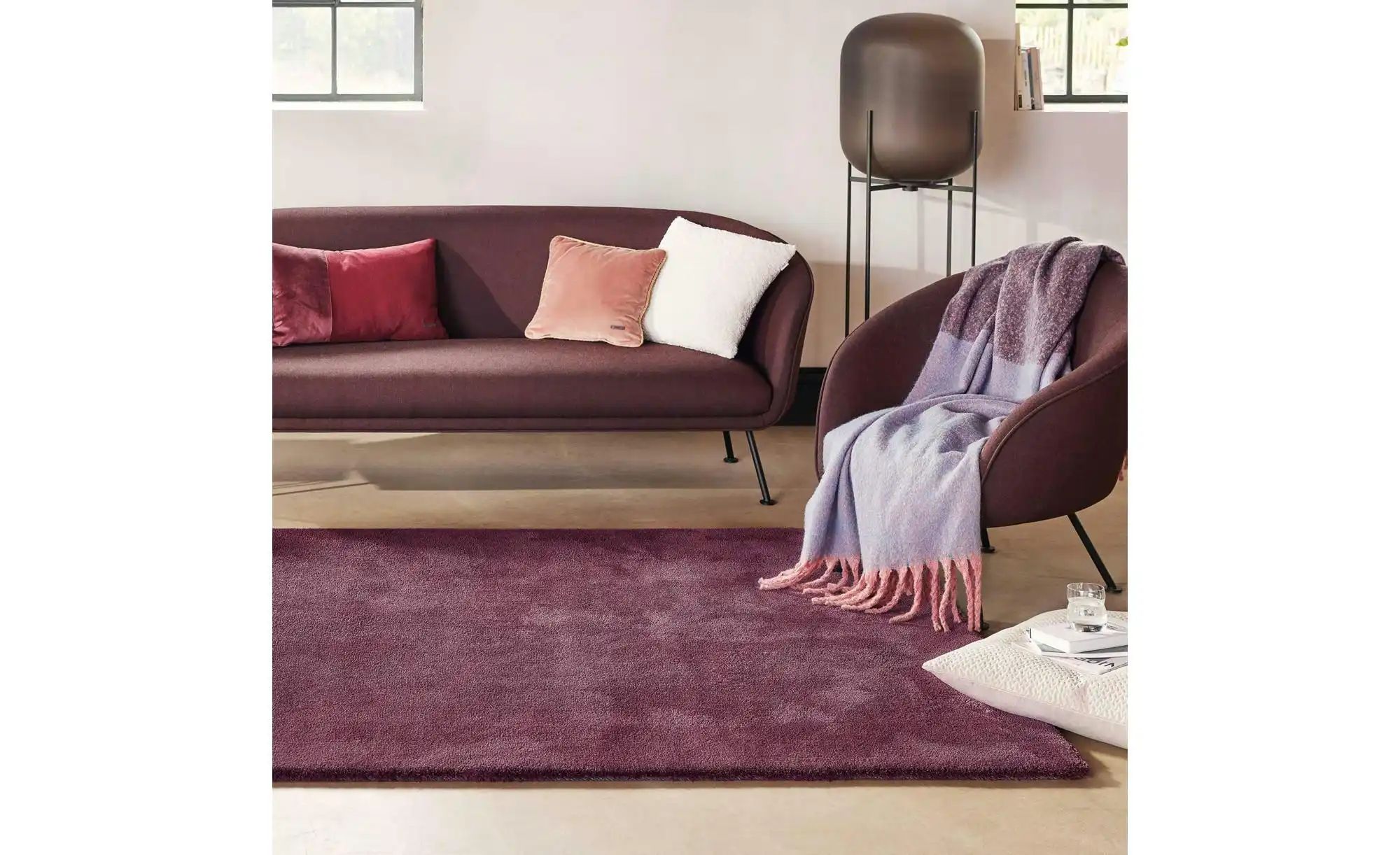 Esprit Hochflorteppich   ¦ rot ¦ Synthetische Fasern ¦ Maße (cm): B: 130 H: günstig online kaufen