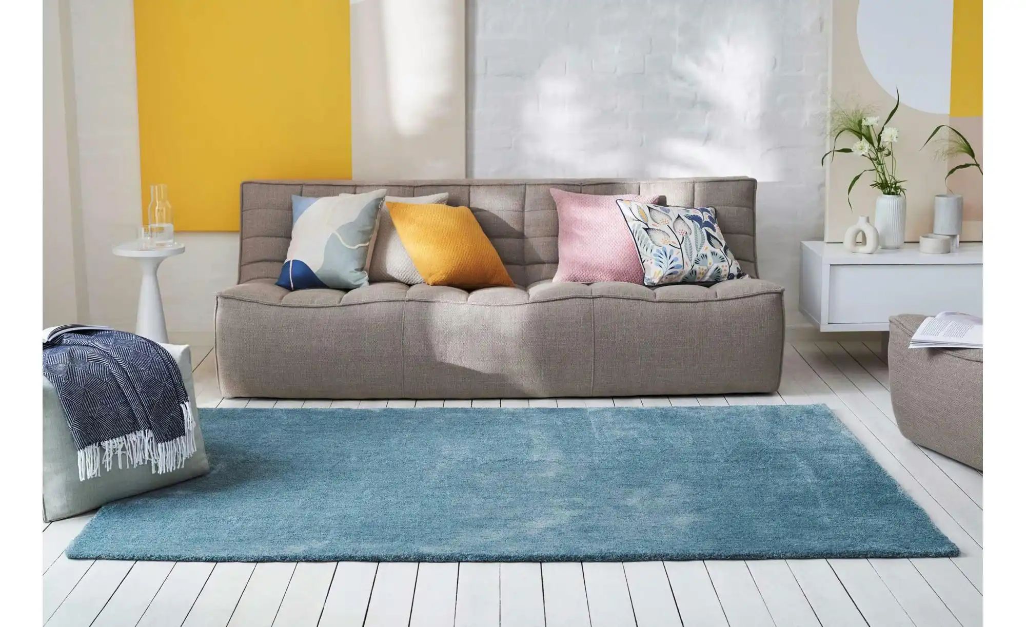 Thumbnail - Esprit Hochflorteppich   ¦ blau ¦ Synthetische Fasern ¦ Maße (cm): B: 130 H: 2 Teppiche > Hochflorteppiche - Höffner