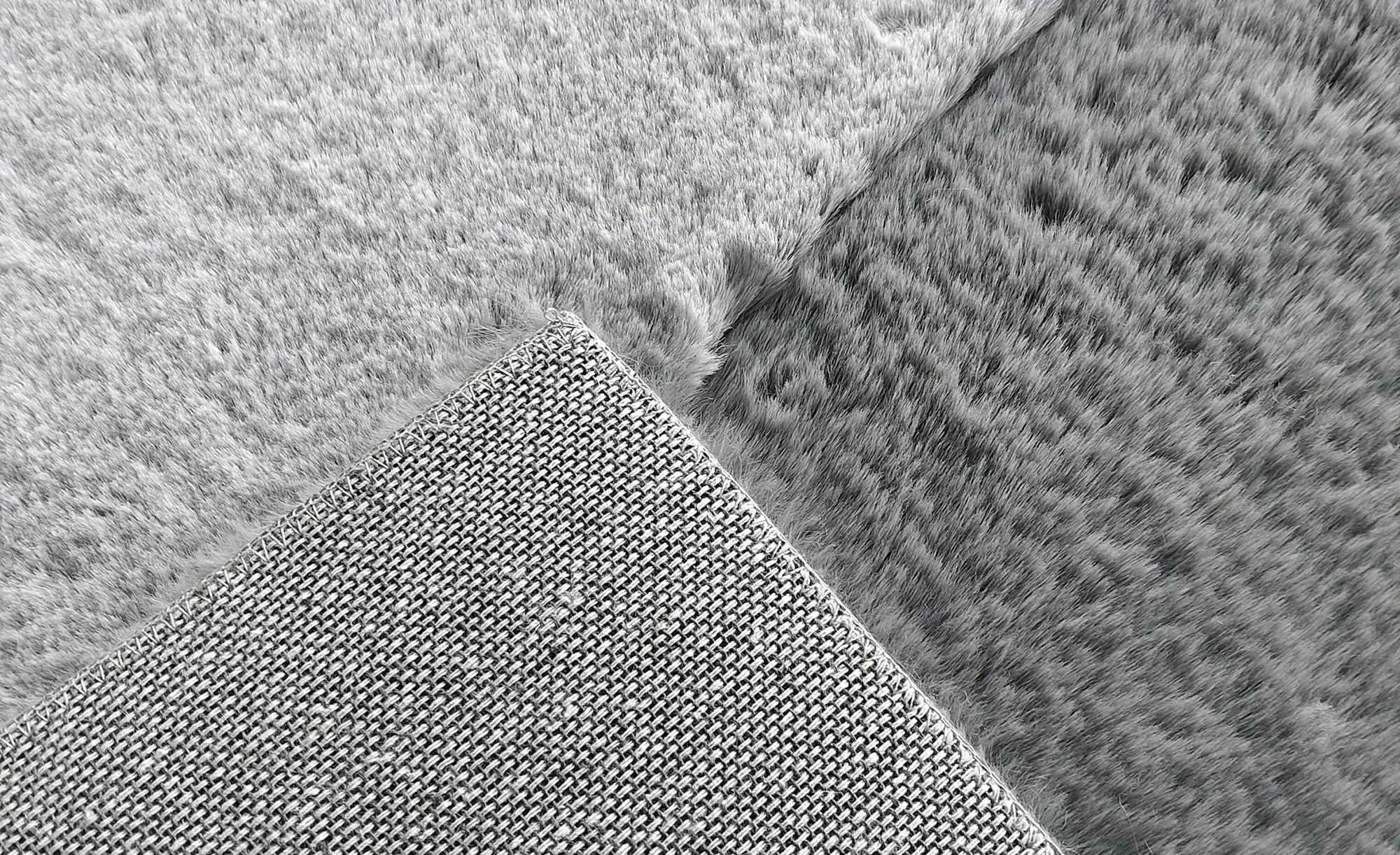 como Webteppich  Bunny Patchwork ¦ silber ¦ Synthetische Fasern ¦ Maße (cm) günstig online kaufen