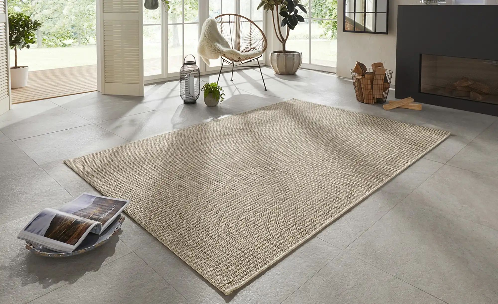 Elle Decoration Webteppich  Dreux ¦ braun ¦ Synthetische Fasern ¦ Maße (cm) günstig online kaufen