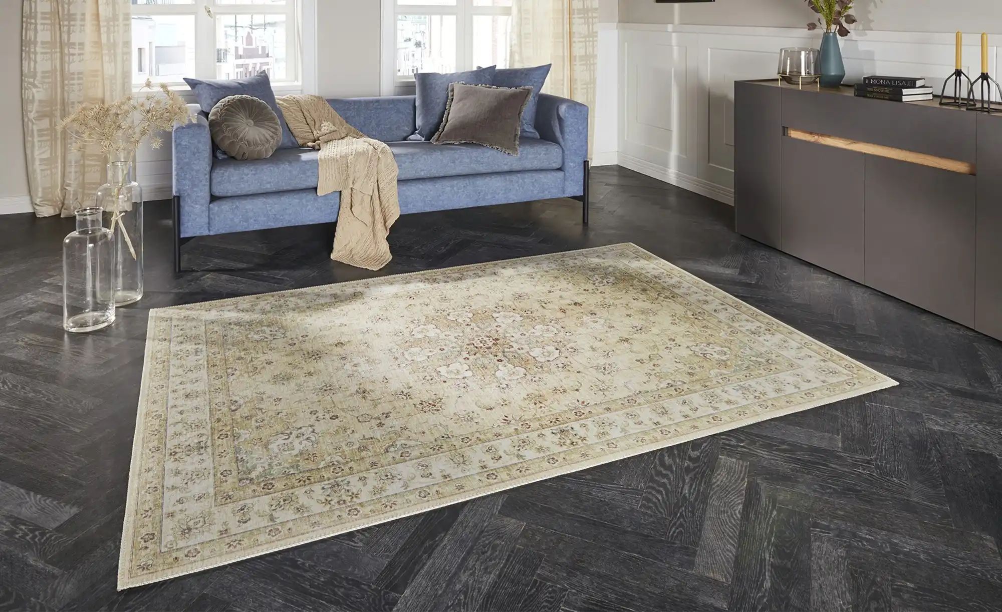 Elle Decoration Webteppich  Nain ¦ gelb ¦ Synthetische Fasern ¦ Maße (cm): günstig online kaufen