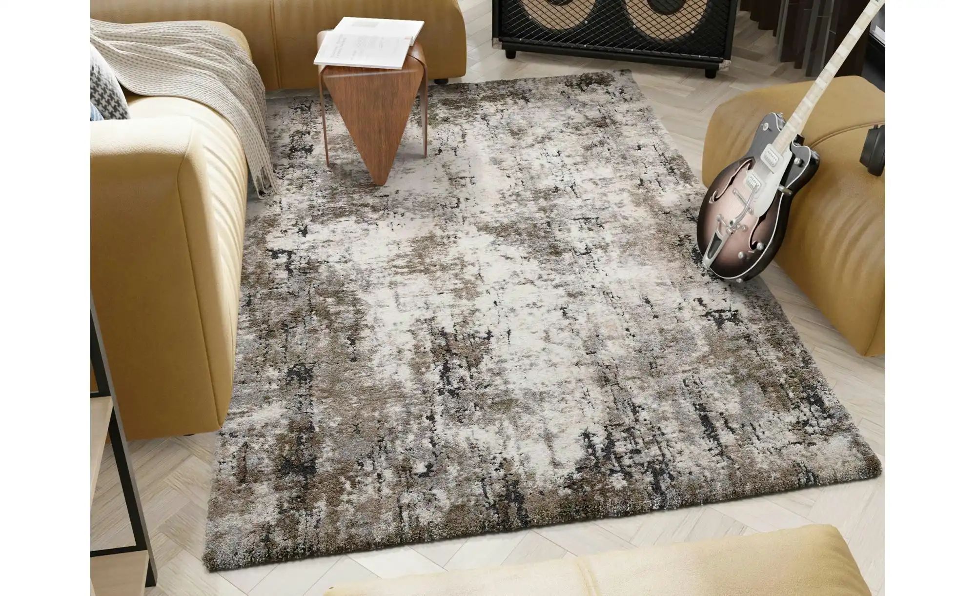 Webteppich  Cyrus Vision ¦ beige ¦ Synthetische Fasern ¦ Maße (cm): B: 240 günstig online kaufen