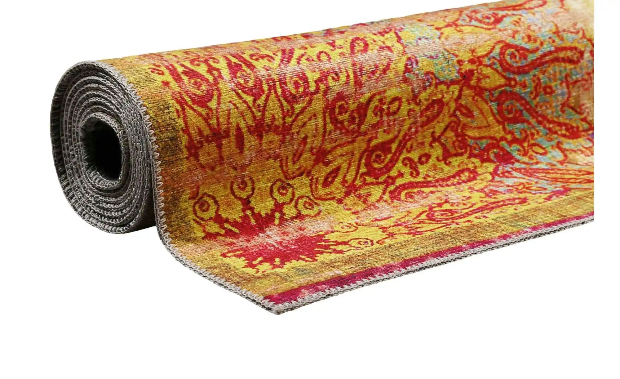 Thumbnail - Kurzflorteppich ¦ gelb ¦ Baumwolle ¦ Maße (cm): B: 140 H: 0,6 Teppiche > Vintage Teppiche - Höffner