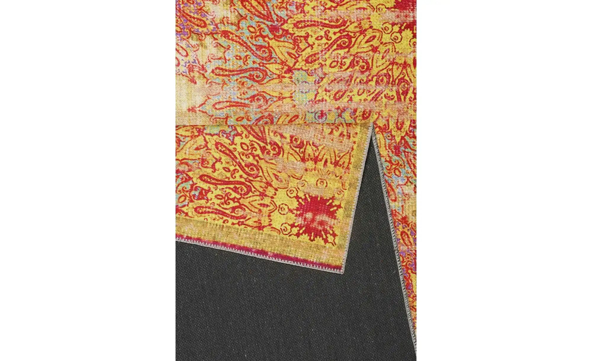 Thumbnail - Kurzflorteppich   ¦ gelb ¦ Baumwolle ¦ Maße (cm): B: 200 H: 0,6 Teppiche > Vintage Teppiche - Höffner