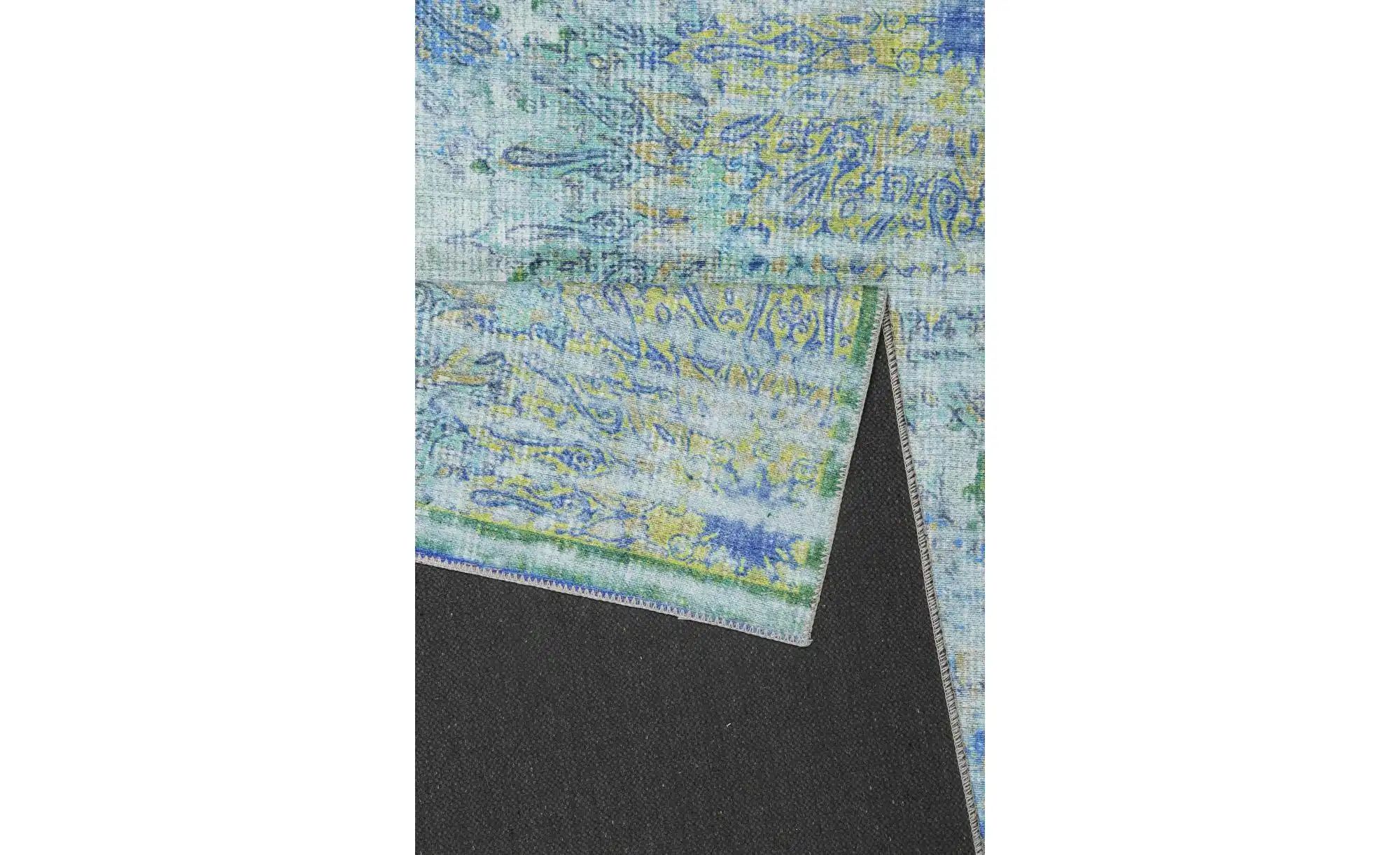 Thumbnail - Kurzflorteppich ¦ blau ¦ Baumwolle ¦ Maße (cm): B: 160 H: 0,6 Teppiche > Vintage Teppiche - Höffner
