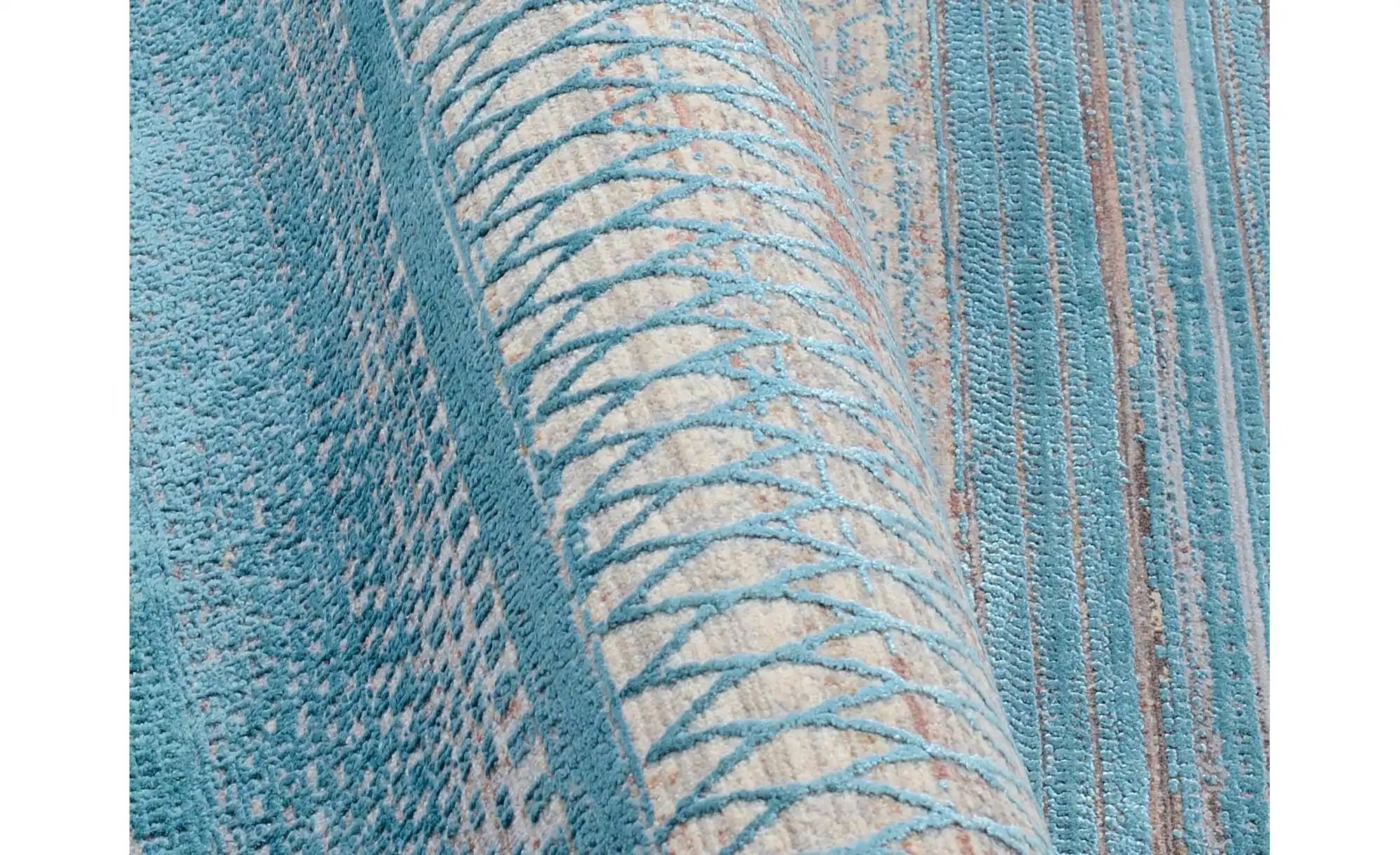 Thumbnail - Teppich Cremona ¦ blau ¦ Synthetische Fasern ¦ Maße (cm): B: 200 H: 0,7 Teppiche > Wohnteppiche - Höffner