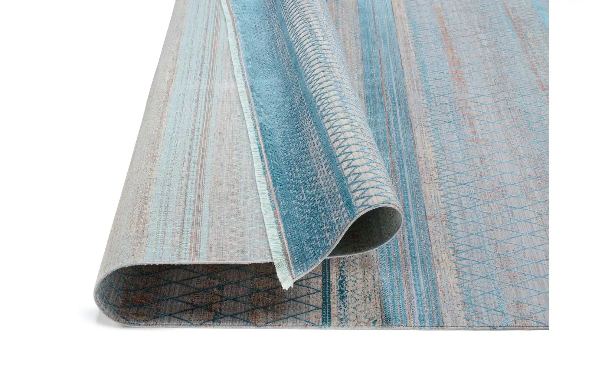 Teppich  Cremona ¦ blau ¦ Synthetische Fasern ¦ Maße (cm): B: 240 H: 0,7 Te günstig online kaufen