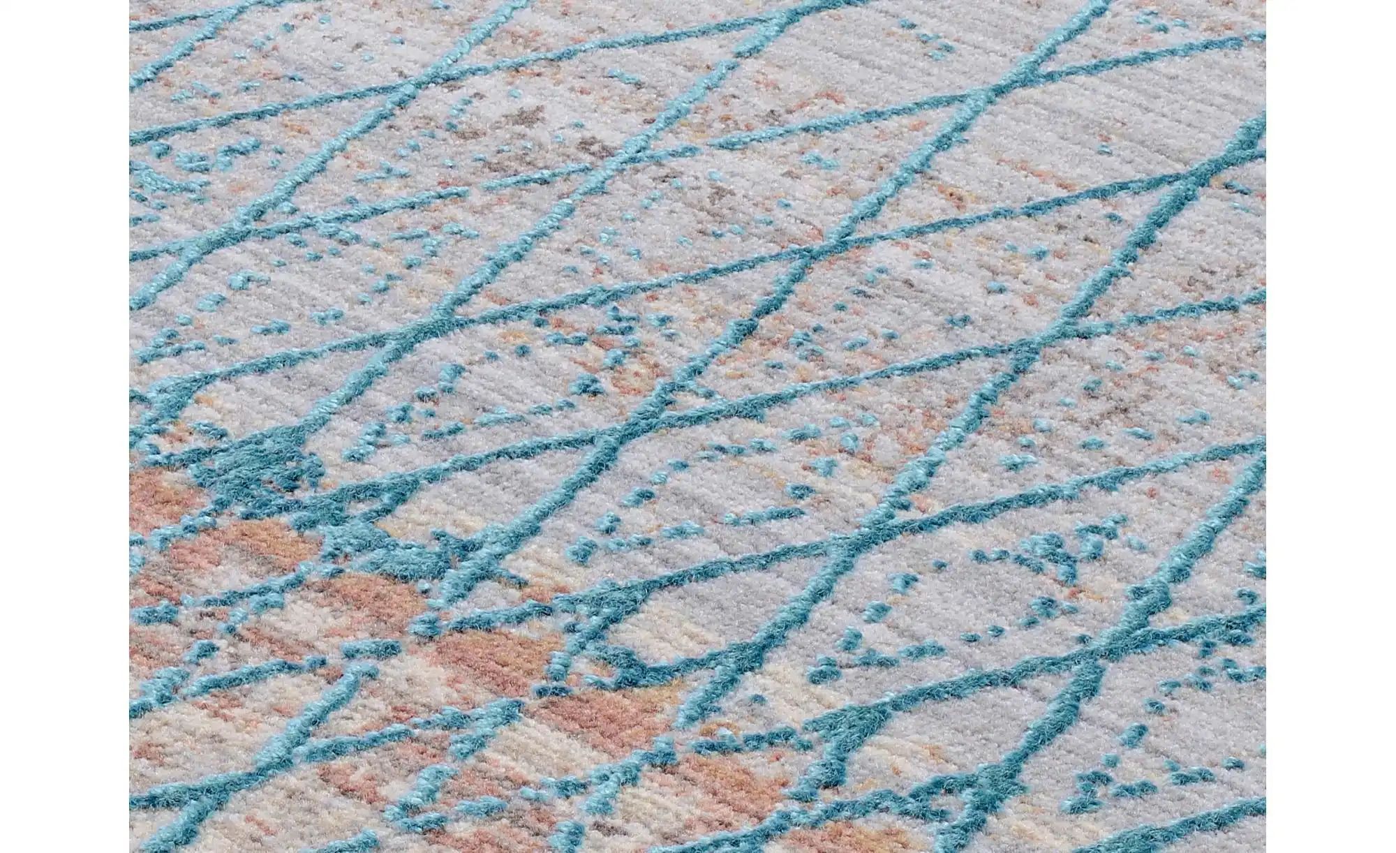 Teppich  Cremona ¦ blau ¦ Synthetische Fasern ¦ Maße (cm): B: 80 H: 0,7 Tep günstig online kaufen