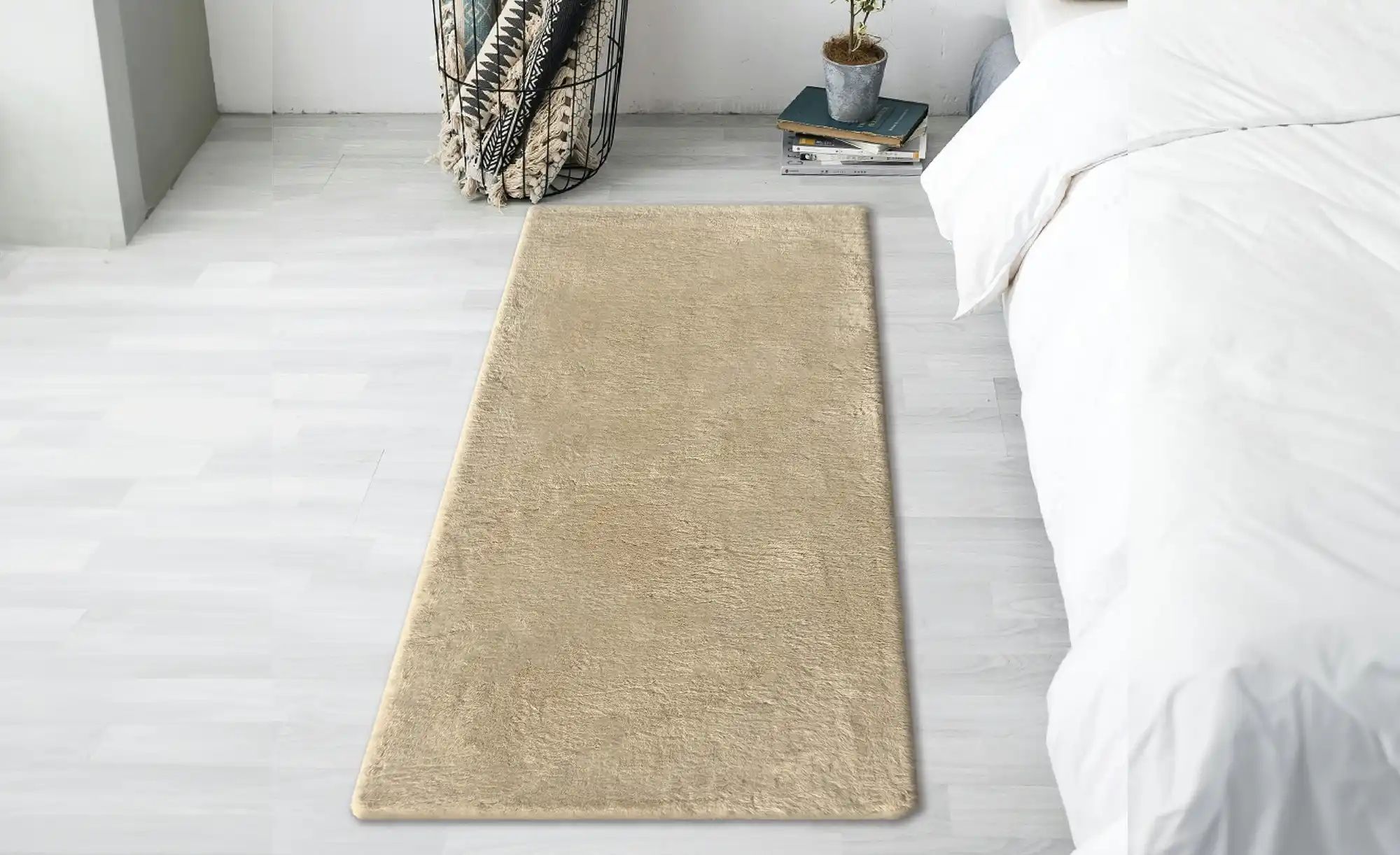 Thumbnail - como Hochflorteppich Bunny ¦ beige ¦ Synthetische Fasern ¦ Maße (cm): B: 80 Teppiche > Hochflorteppiche - Höffner