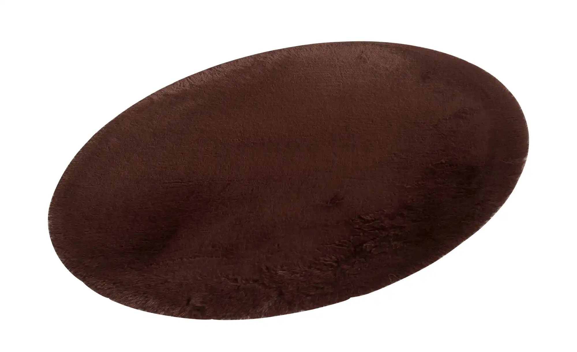 Thumbnail - como Hochflorteppich  Bunny ¦ braun ¦ Synthetische Fasern Ø: 80 Teppiche > Hochflorteppiche - Höffner