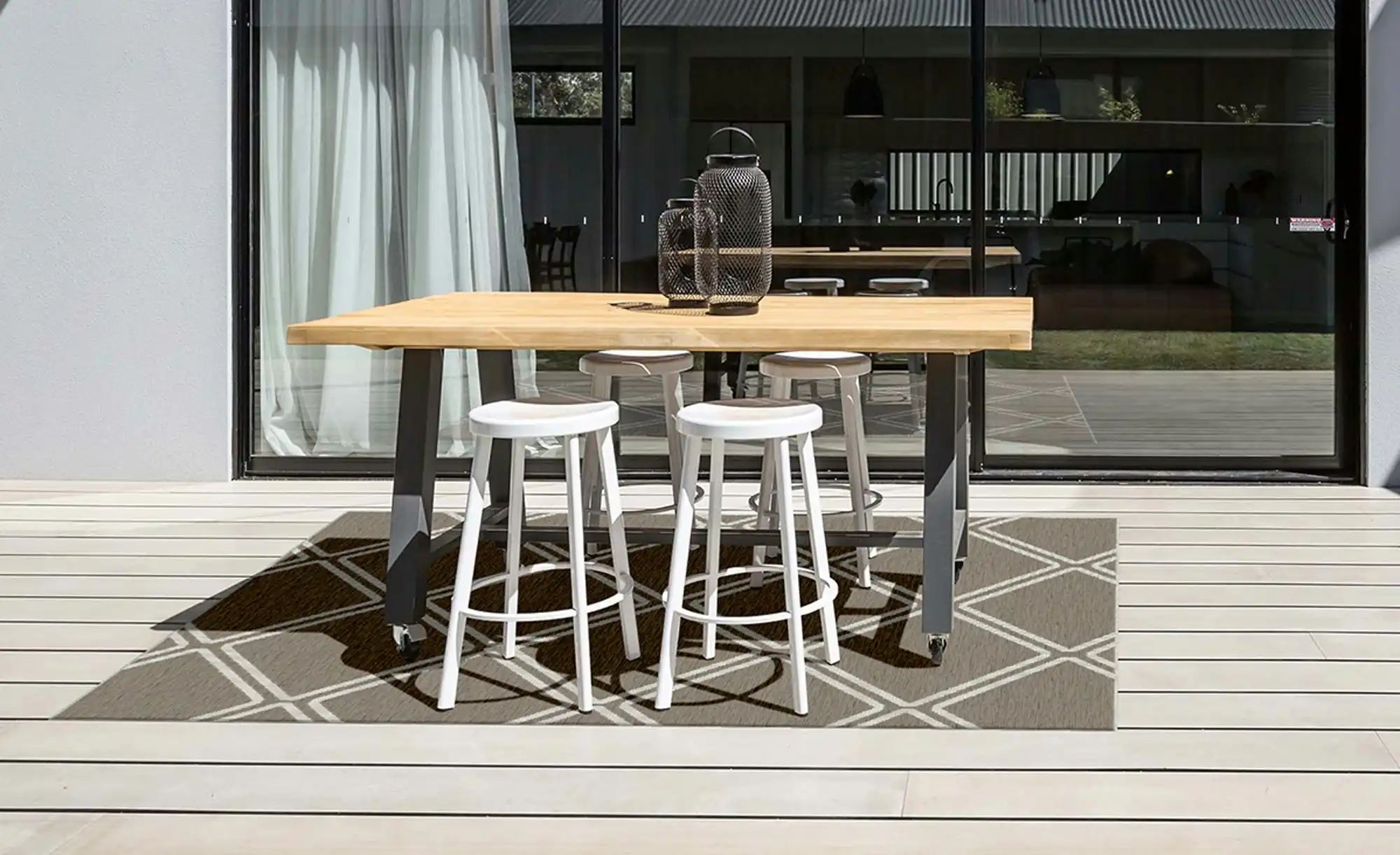 Webteppich  Scandinavian ¦ beige ¦ Synthetische Fasern ¦ Maße (cm): B: 133 günstig online kaufen