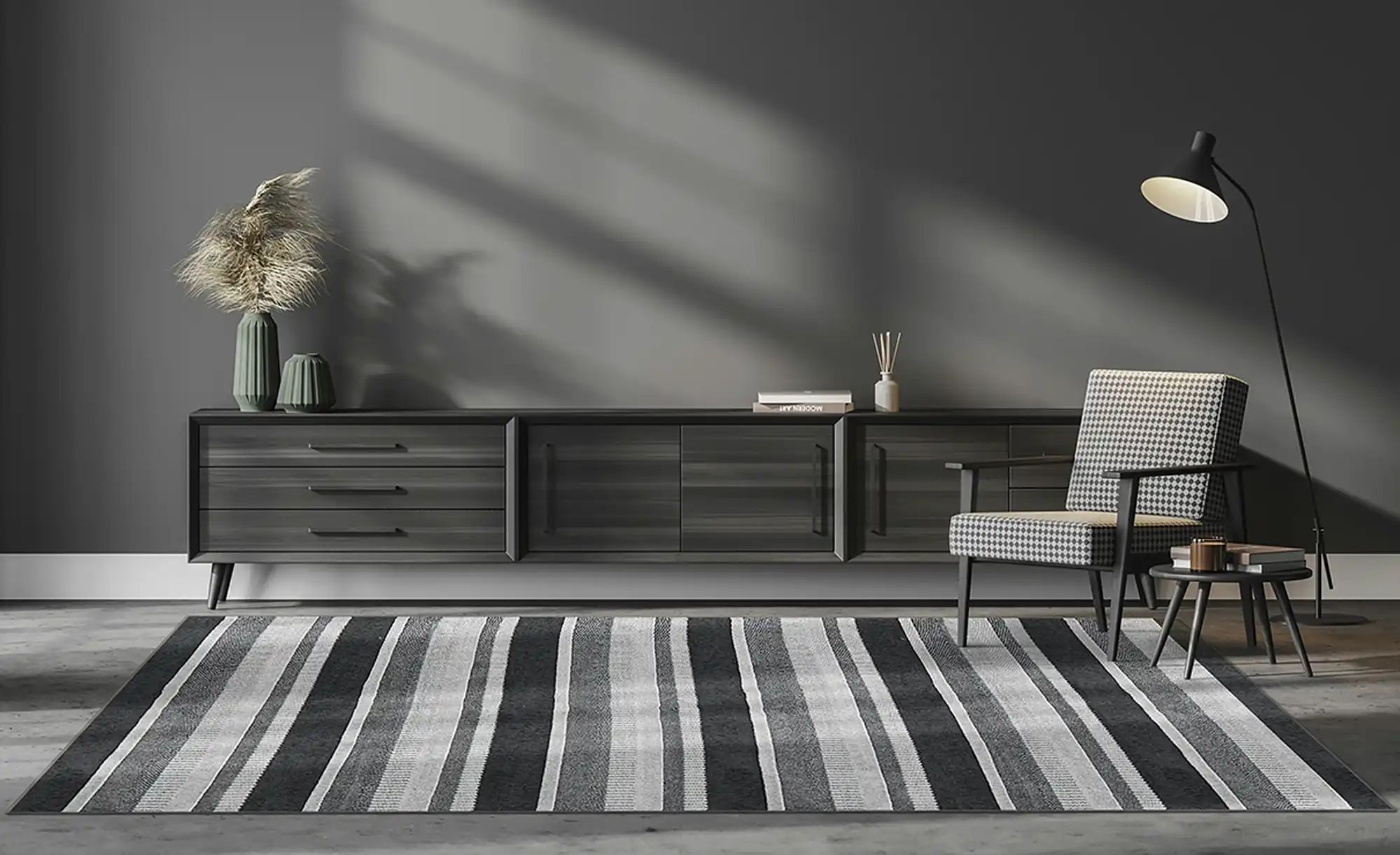 Webteppich  Soho ¦ grau ¦ Synthetische Fasern ¦ Maße (cm): B: 200 Teppiche günstig online kaufen