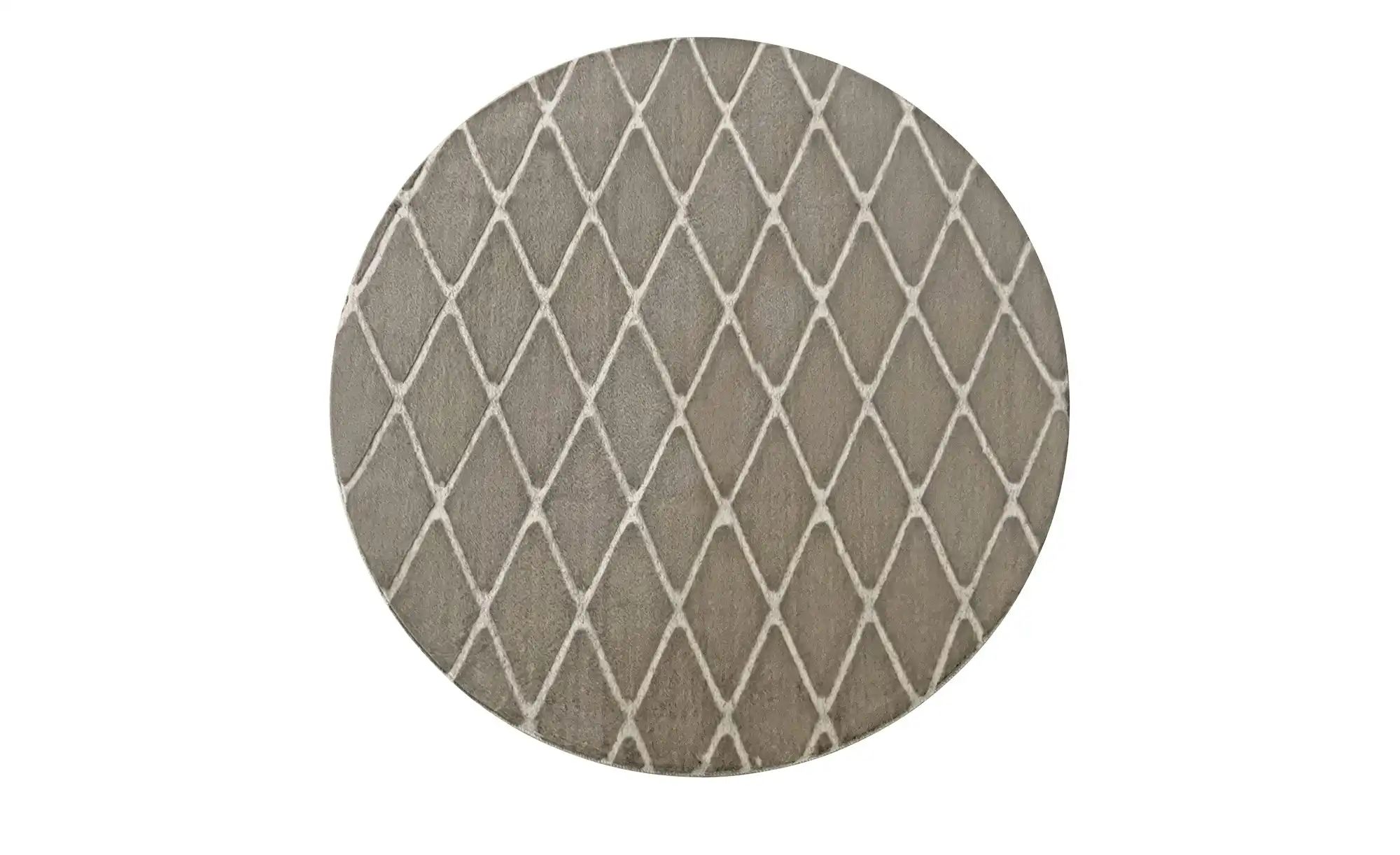 como Kurzflorteppich  Cross Soft ¦ braun ¦ Synthetische Fasern Ø: 160 Teppi günstig online kaufen