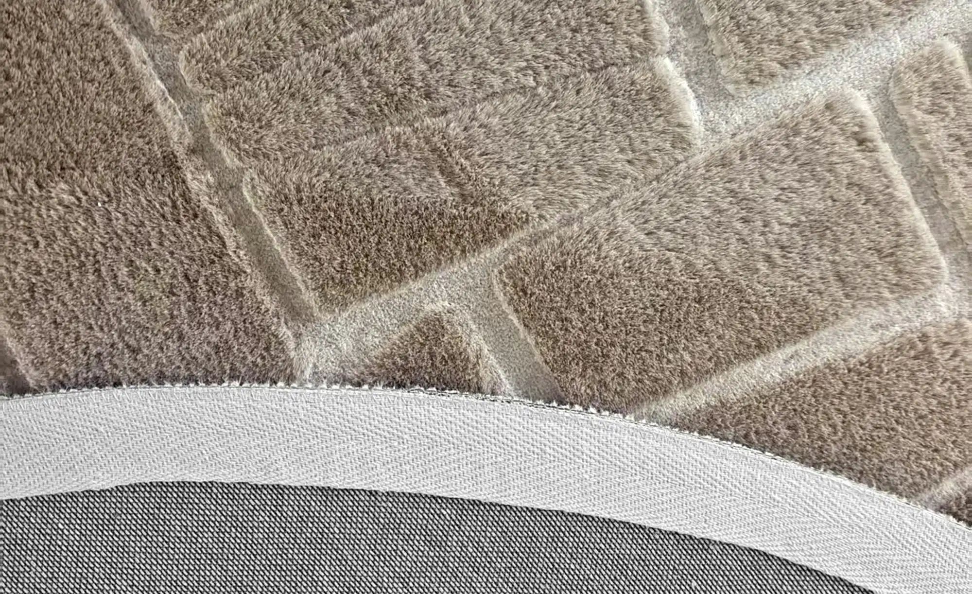 como Hochflorteppich  Stone Soft ¦ braun ¦ Synthetische Fasern ¦ Maße (cm): günstig online kaufen
