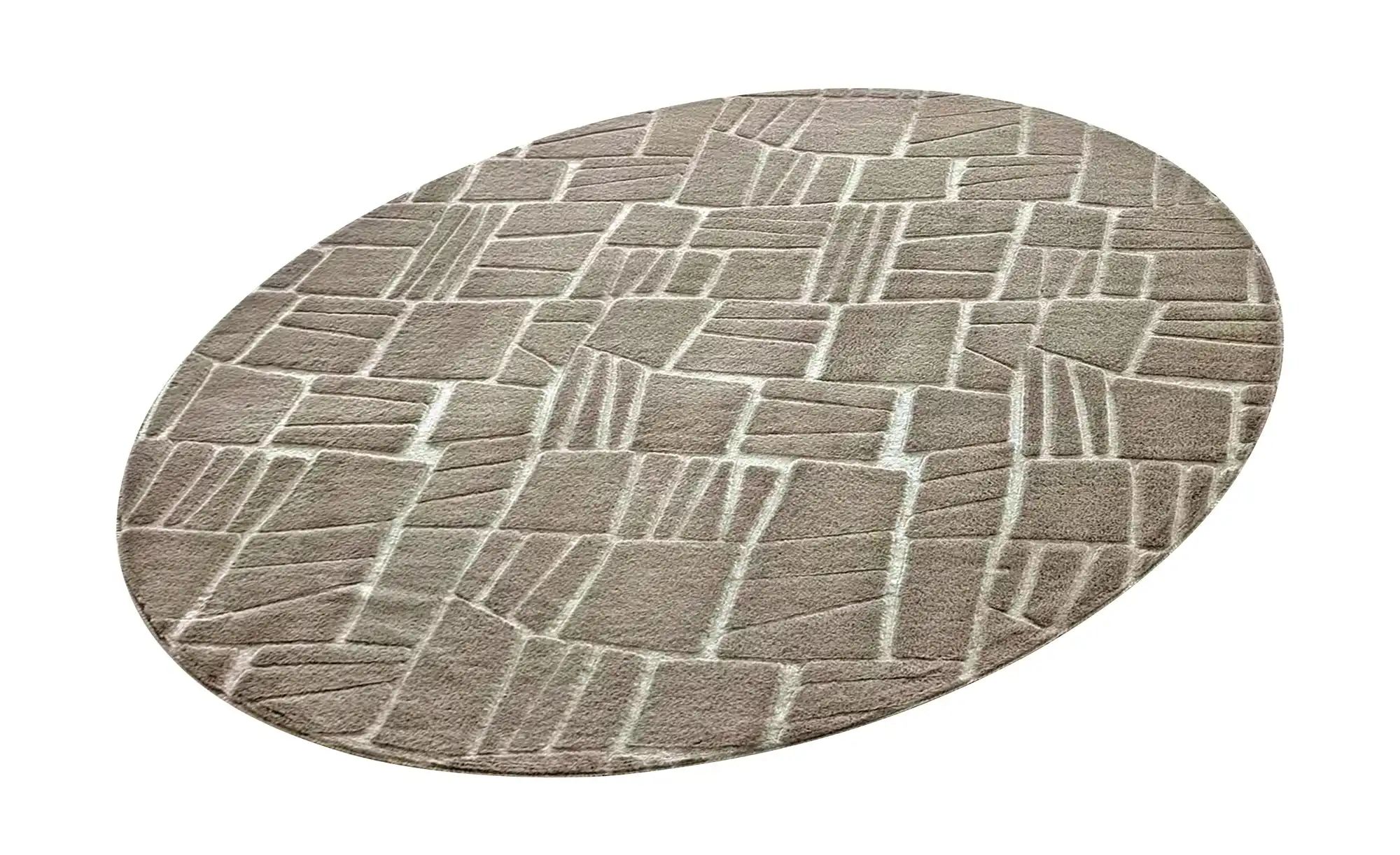 Thumbnail - como Hochflorteppich Stone Soft ¦ braun ¦ Synthetische Fasern ¦ Maße (cm): H: 1,2 Ø: 160 Teppiche > Einfarbige Teppich...