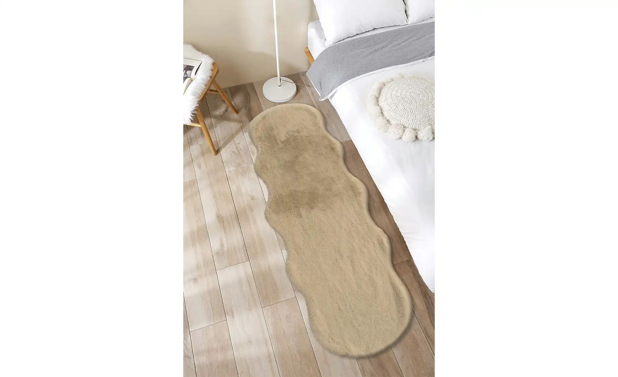 como Kunstfell mit weichem Rücken Doppelfell Bunny-Soft ¦ beige ¦ Synthetis günstig online kaufen