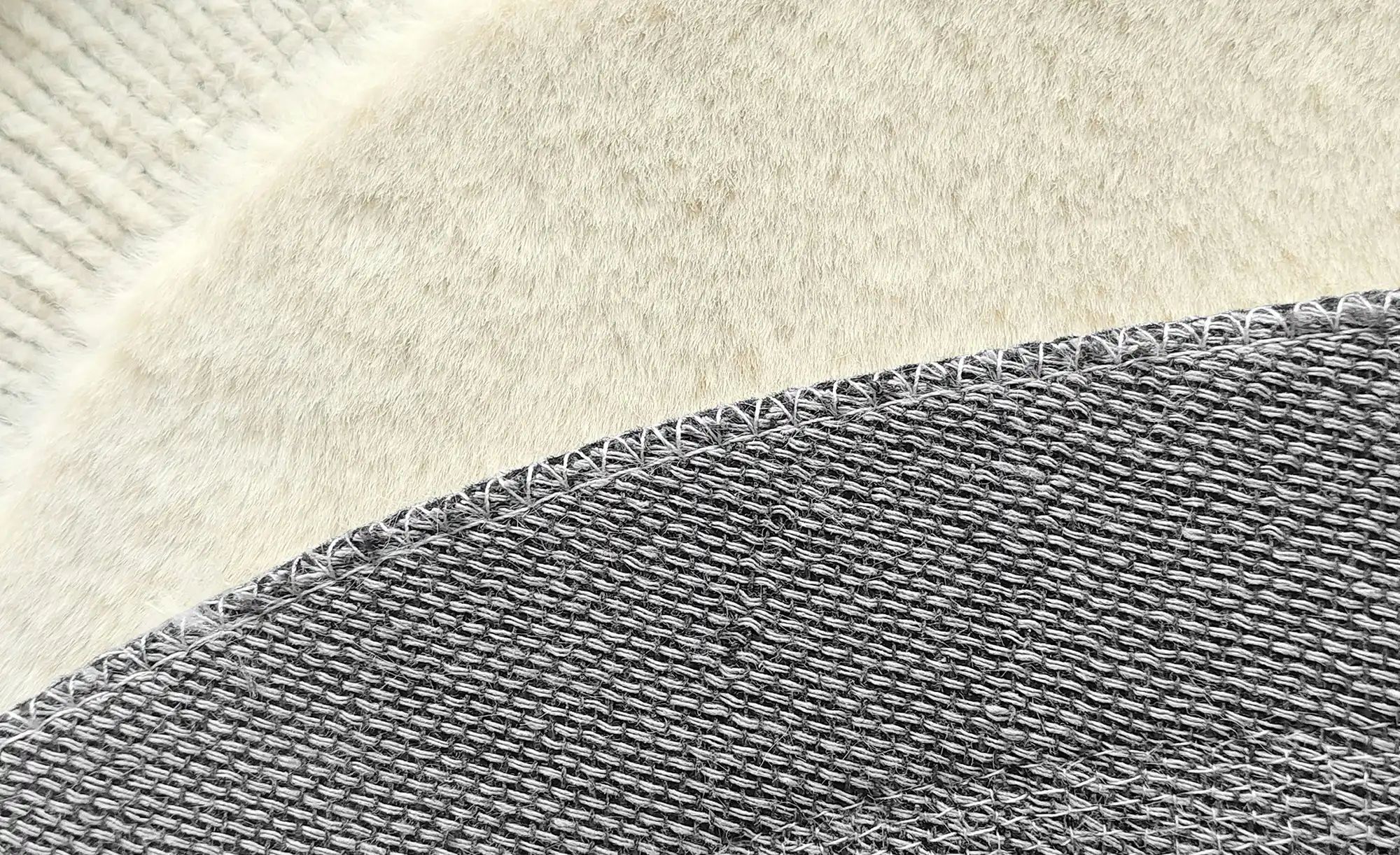 Thumbnail - levelone Webteppich Bunny Circles ¦ beige ¦ Synthetische Fasern ¦ Maße (cm): H: 1,7 Ø: 70 Teppiche > Einfarbige Teppic...