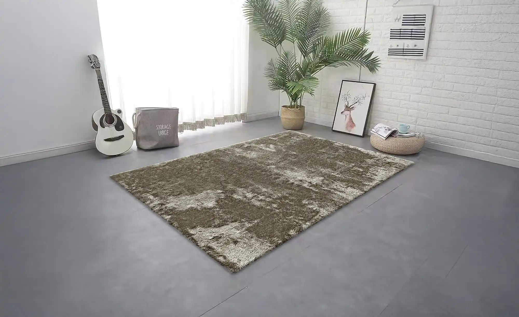 Thumbnail - como Shaggy  Macio ¦ beige ¦ Synthetische Fasern ¦ Maße (cm): B: 120 Teppiche > Hochflorteppiche - Höffner