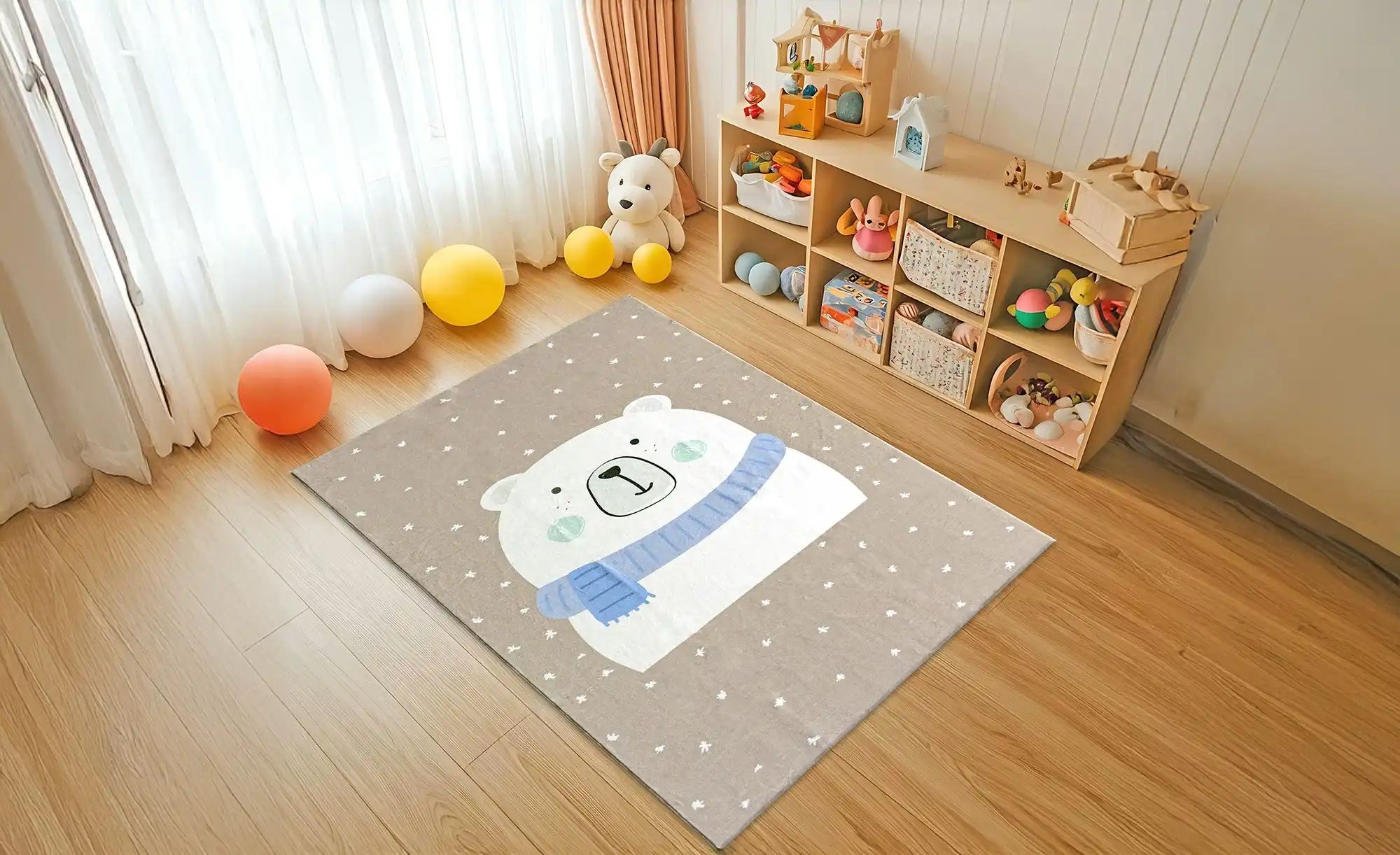 KJUT Kinderteppich  Kiddy ¦ braun ¦ Synthetische Fasern ¦ Maße (cm): B: 140 günstig online kaufen