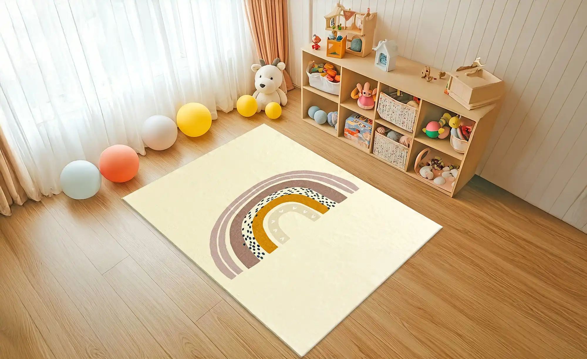 KJUT Kinderteppich  Kiddy ¦ beige ¦ Synthetische Fasern ¦ Maße (cm): B: 140 günstig online kaufen