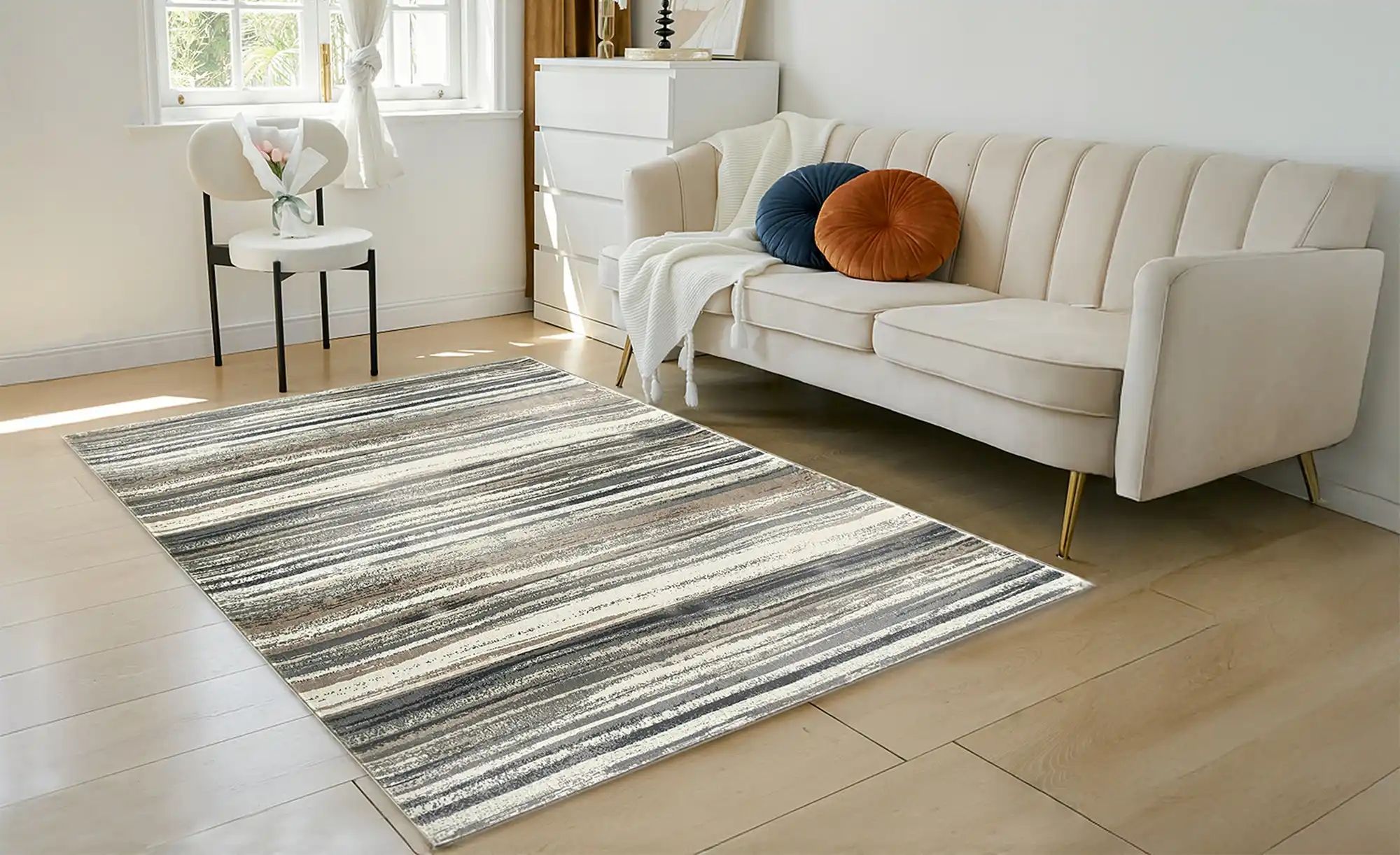 como Kurzflorteppich  Velvet SG 25 ¦ silber ¦ Synthetische Fasern ¦ Maße (c günstig online kaufen