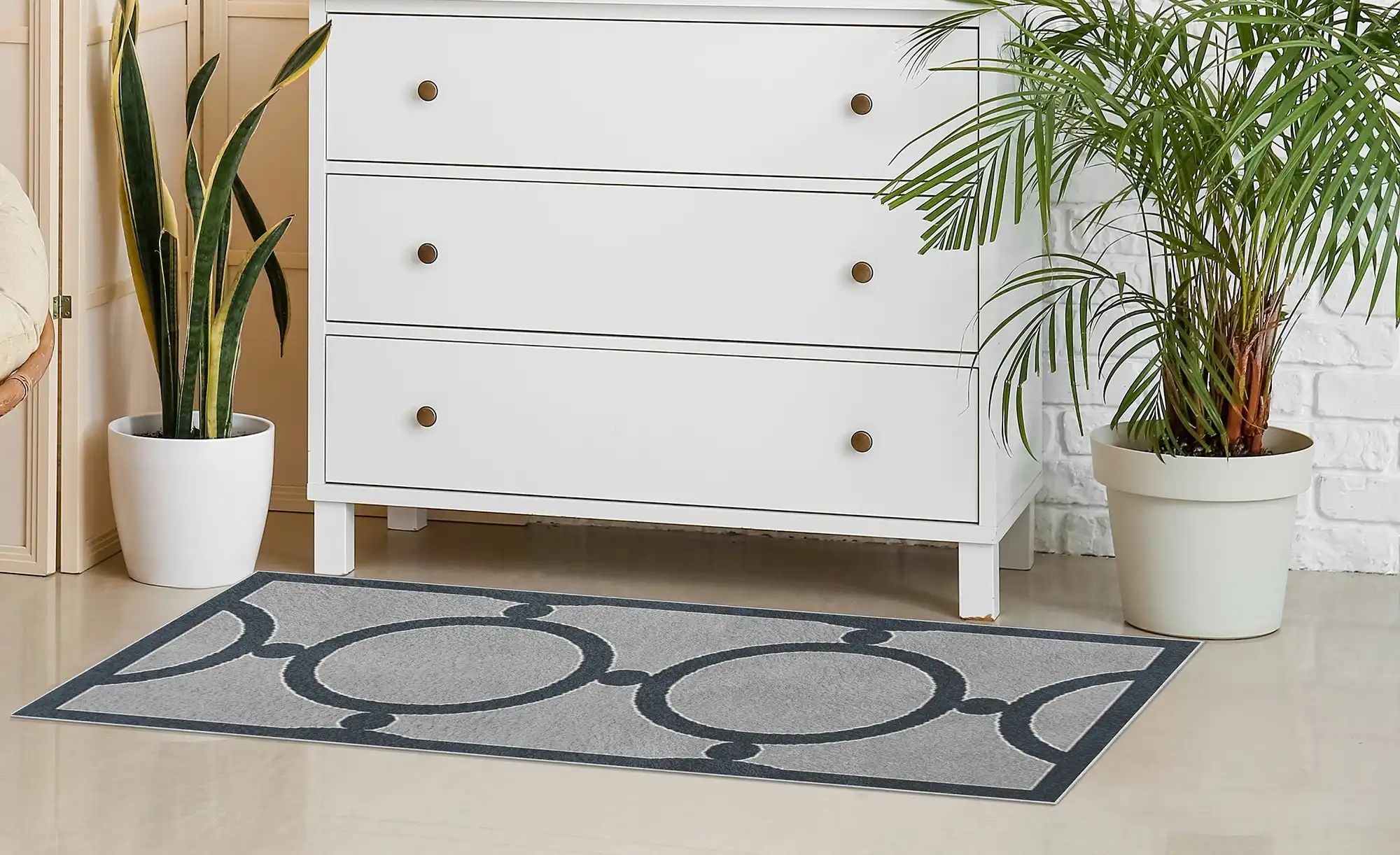 Webteppich  Elegra ¦ grau ¦ Synthetische Fasern ¦ Maße (cm): B: 80 Teppiche günstig online kaufen