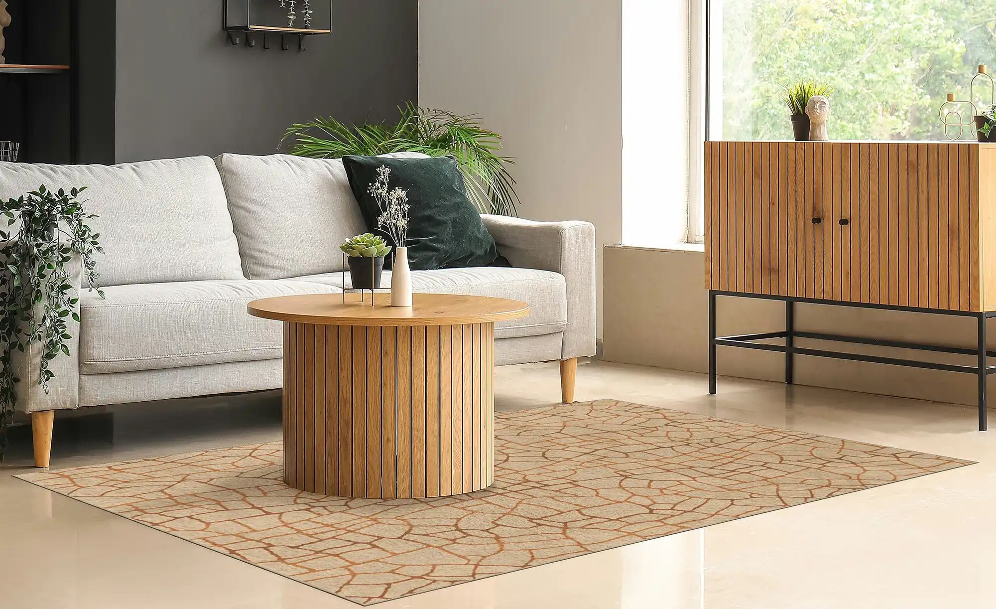 Webteppich  Stilo ¦ beige ¦ Synthetische Fasern ¦ Maße (cm): B: 160 Teppich günstig online kaufen