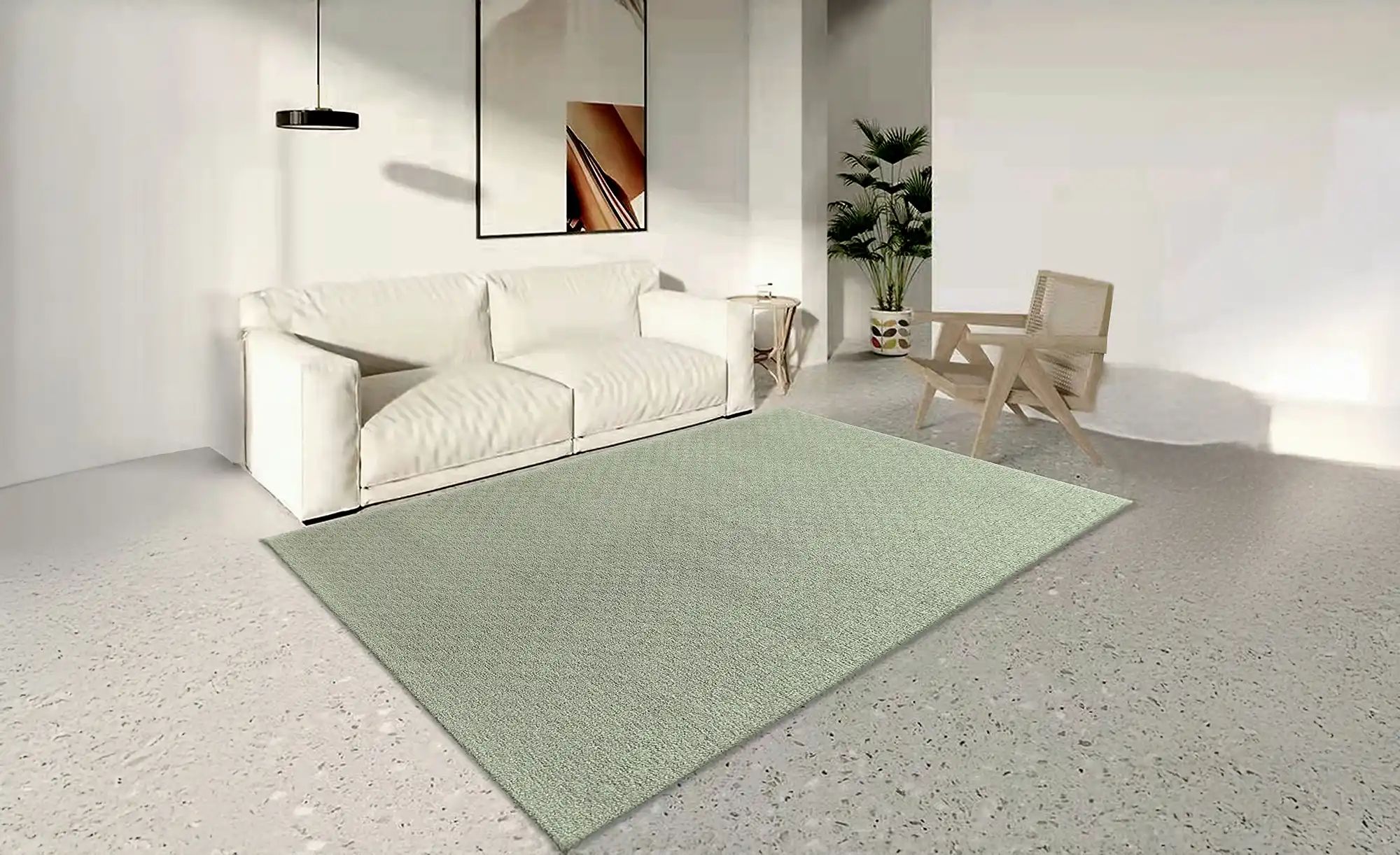 como Webteppich  Bouclee ¦ grün ¦ Synthetische Fasern ¦ Maße (cm): B: 160 H günstig online kaufen