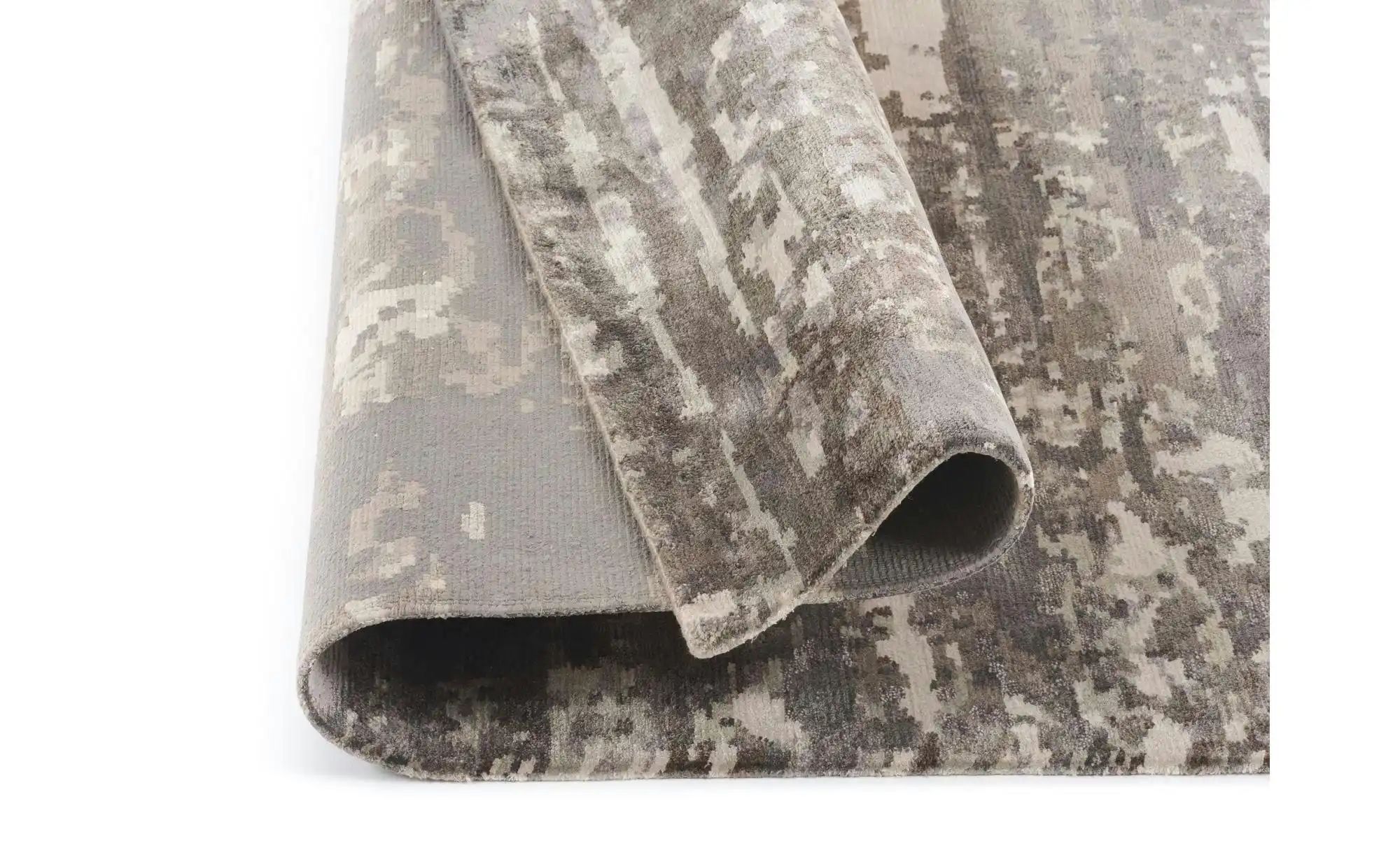 Musterring Teppich   ¦ grau ¦ Viskose ¦ Maße (cm): B: 140 H: 1,2 Teppiche > günstig online kaufen