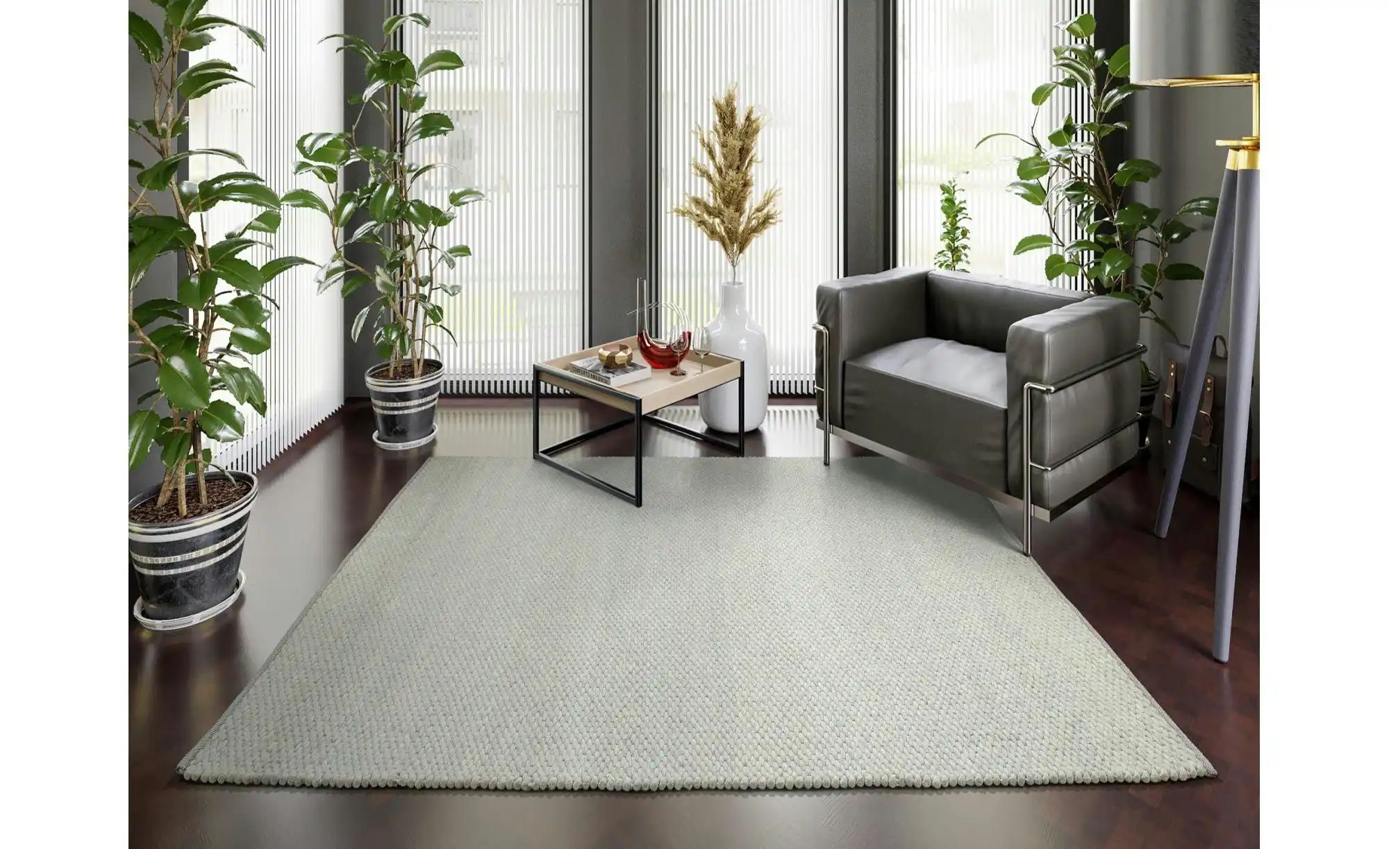 Thumbnail - Musterring Teppich ¦ grün ¦ Wolle,Viskose ¦ Maße (cm): B: 70 H: 1,4 Teppiche > Naturteppiche - Höffner