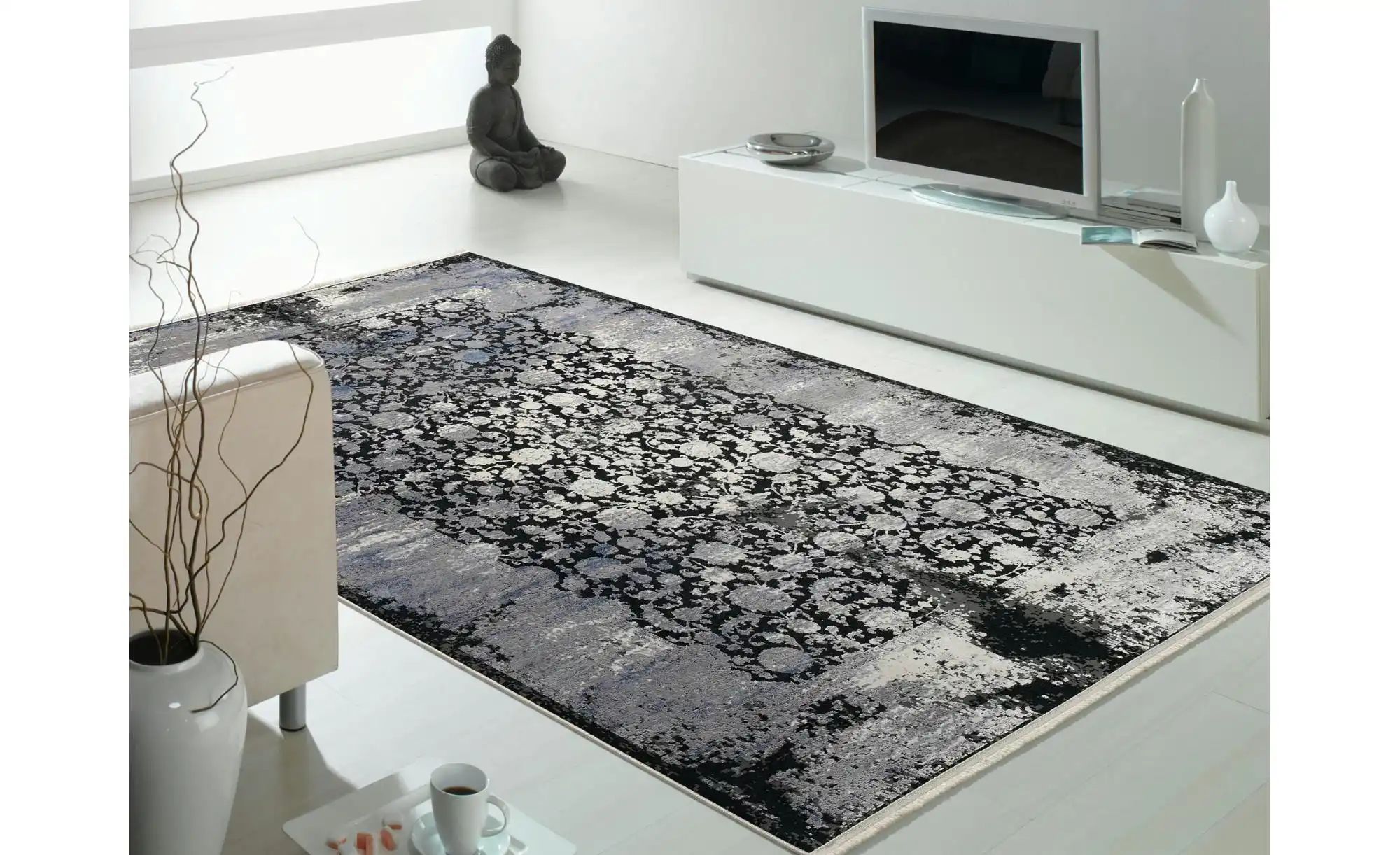 Thumbnail - Musterring Teppich   ¦ grau ¦ Viskose,Synthetische Fasern ¦ Maße (cm): B: 67 H: 0,9 Teppiche > Wohnteppiche - Höffner