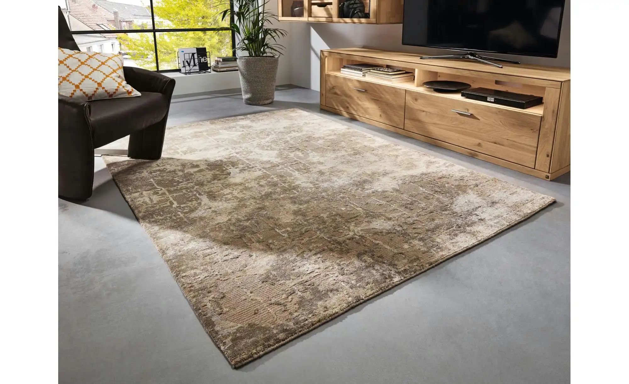 Thumbnail - Musterring Teppich ¦ beige ¦ Viskose,Wolle ¦ Maße (cm): B: 140 H: 0,4 Teppiche > Wohnteppiche - Höffner
