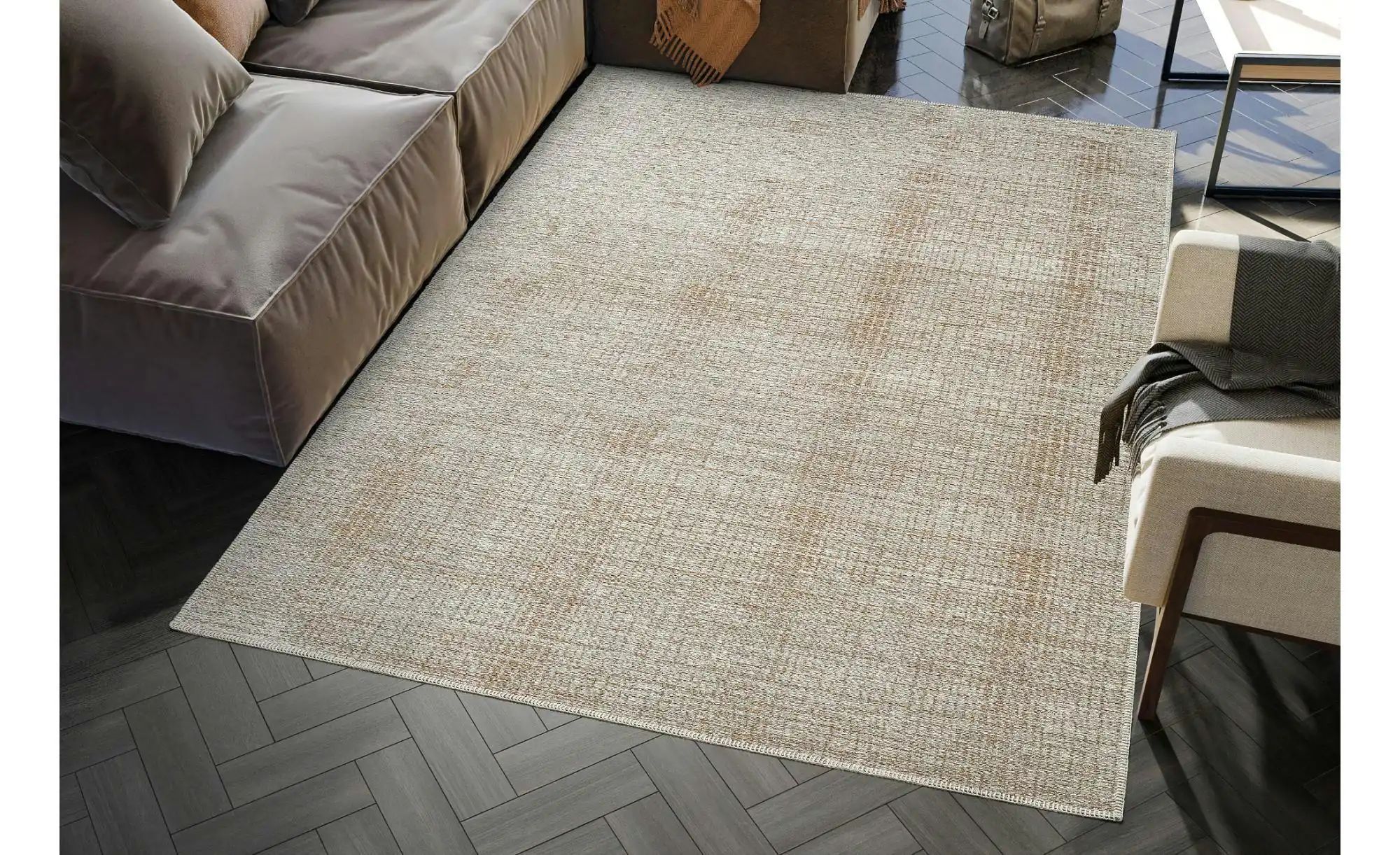 Thumbnail - Musterring Teppich   ¦ beige ¦ Synthetische Fasern ¦ Maße (cm): B: 160 H: 0,5 Teppiche > Kurzflorteppiche - Höffner