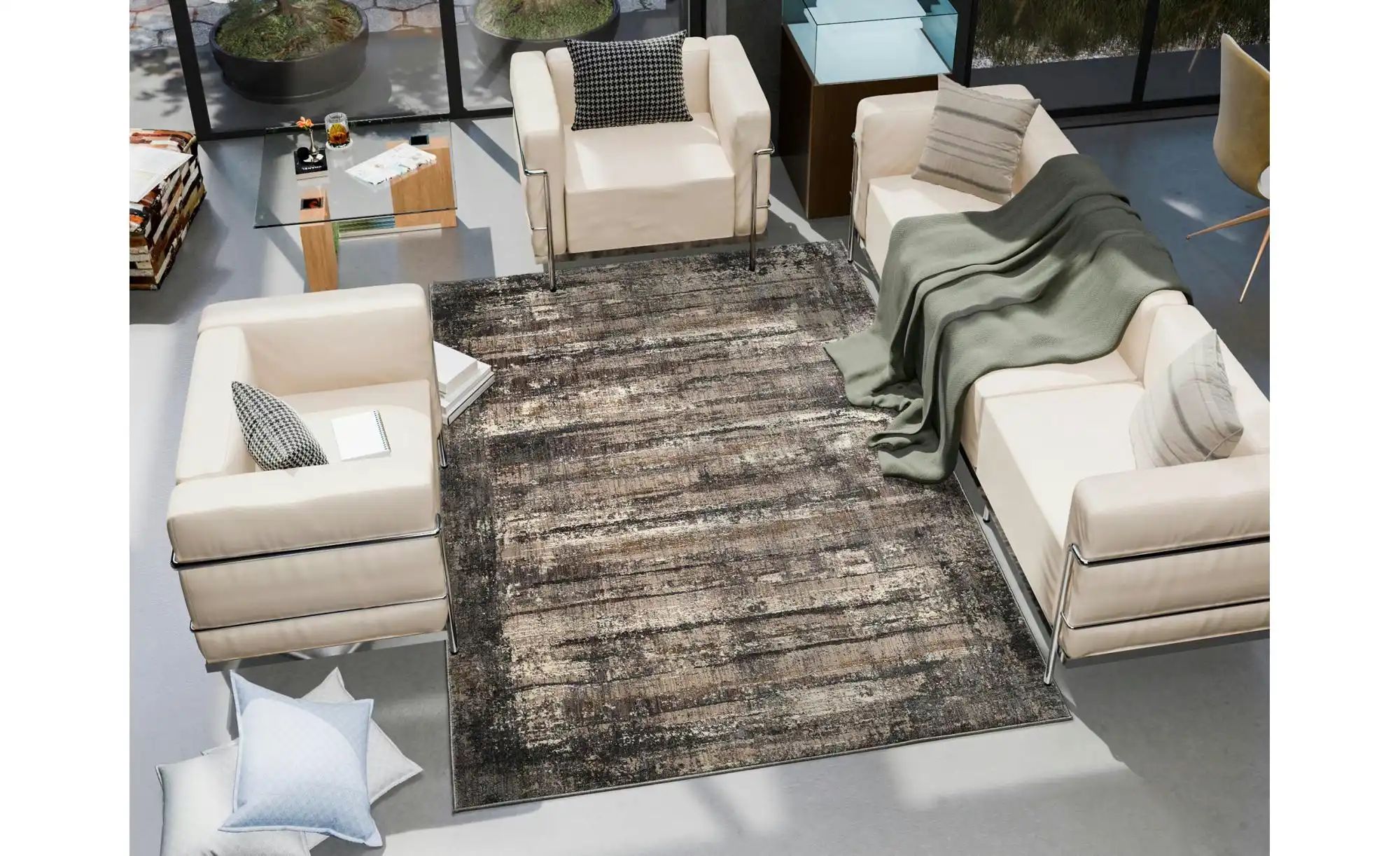 Thumbnail - Teppich   ¦ beige ¦ Synthetische Fasern ¦ Maße (cm): B: 194 H: 1,8 Teppiche > Wohnteppiche - Höffner