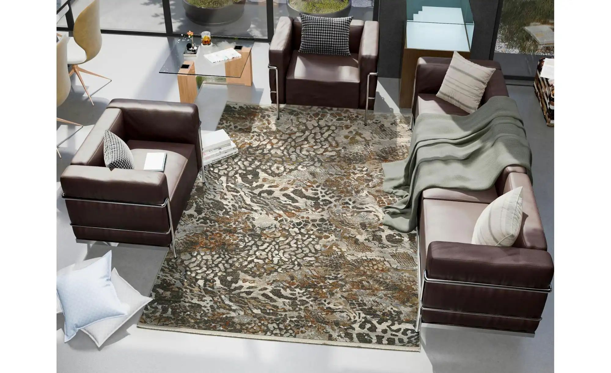 Teppich   ¦ beige ¦ Synthetische Fasern ¦ Maße (cm): B: 120 H: 0,8 Teppiche günstig online kaufen
