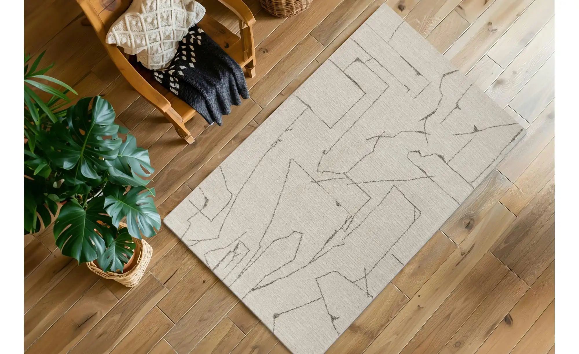 Thumbnail - Teppich   ¦ creme ¦ Synthetische Fasern ¦ Maße (cm): B: 160 Teppiche > Wohnteppiche - Höffner