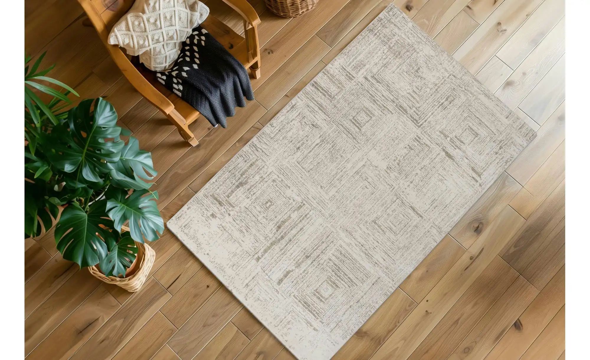 Thumbnail - Teppich   ¦ creme ¦ Synthetische Fasern ¦ Maße (cm): B: 160 Teppiche > Wohnteppiche - Höffner