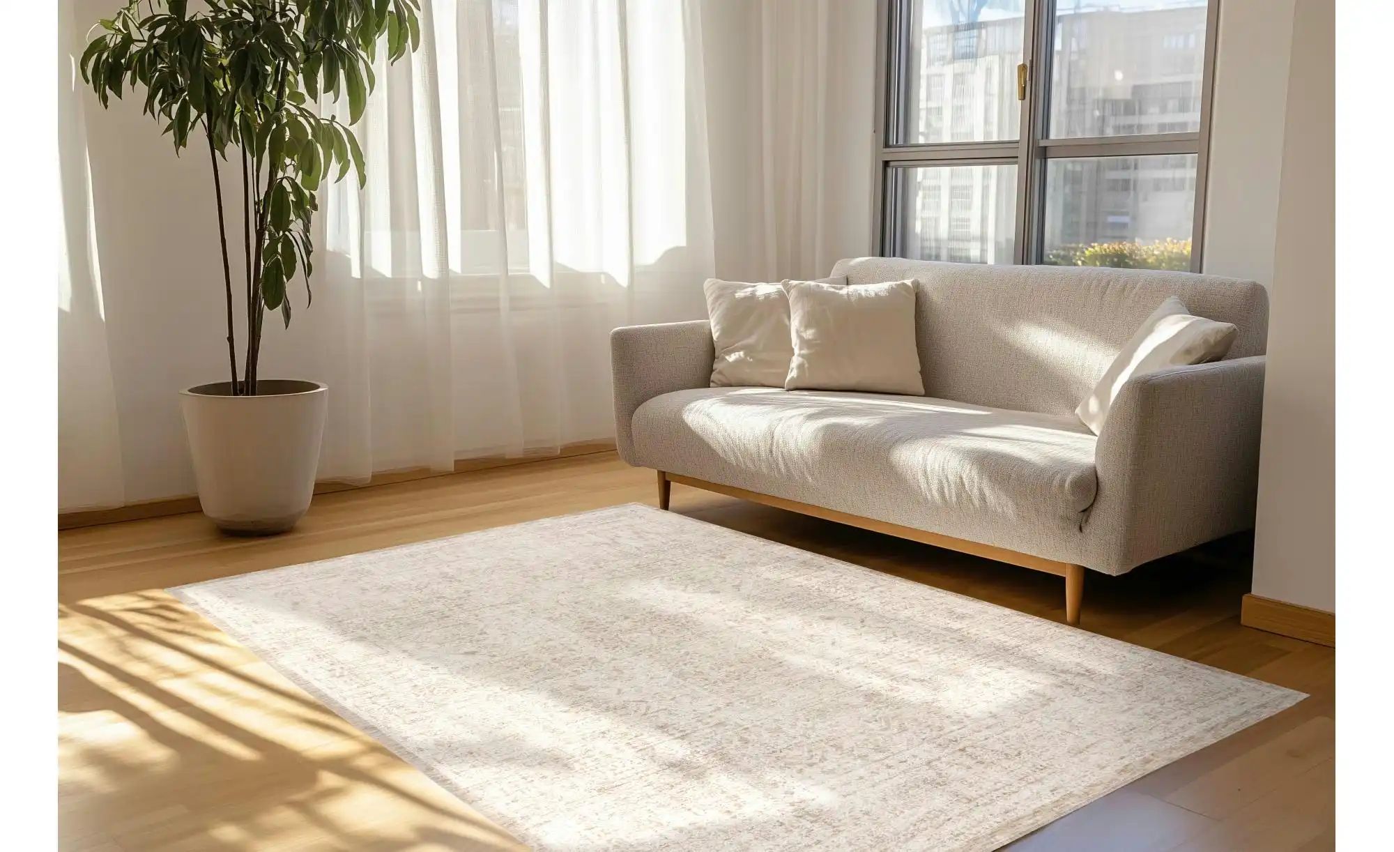 Thumbnail - Teppich   ¦ mehrfarbig ¦ Synthetische Fasern ¦ Maße (cm): B: 80 H: 1,3 Teppiche > Wohnteppiche - Höffner