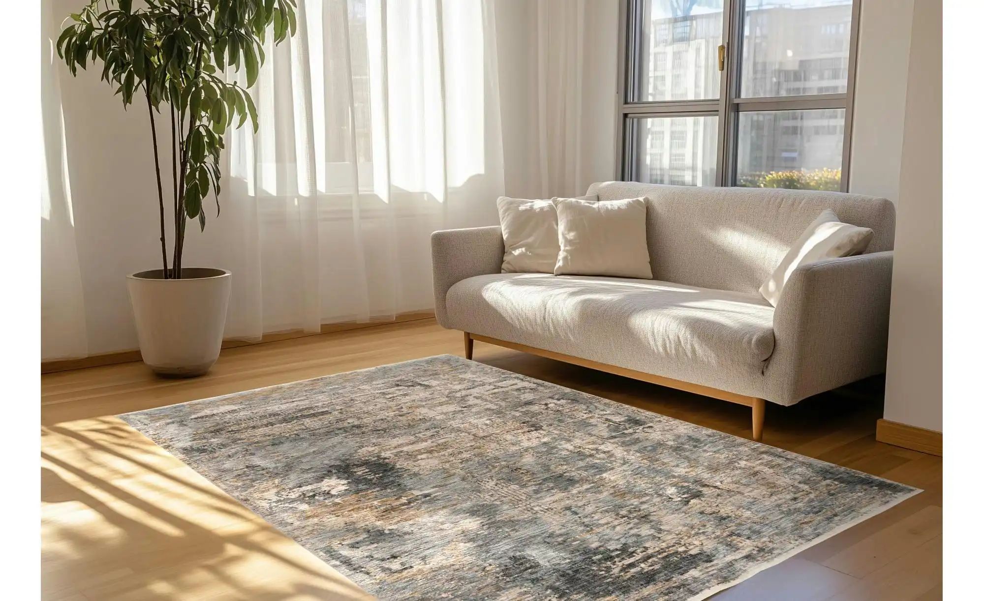 Thumbnail - Teppich   ¦ mehrfarbig ¦ Synthetische Fasern ¦ Maße (cm): B: 160 Teppiche > Wohnteppiche - Höffner