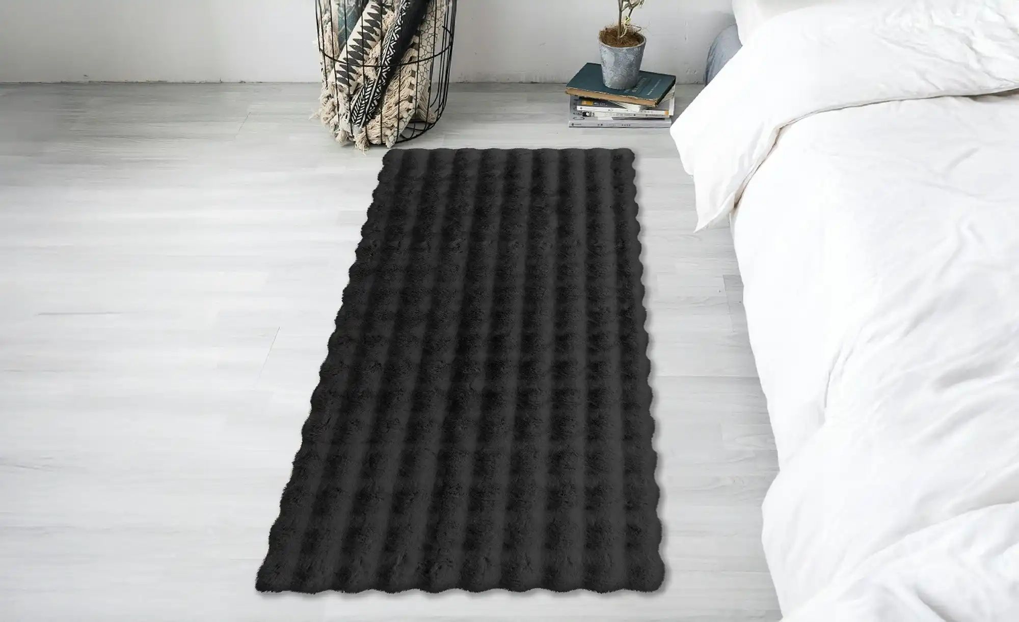 como Webteppich  Bunny Bubble ¦ schwarz ¦ Synthetische Fasern ¦ Maße (cm): günstig online kaufen