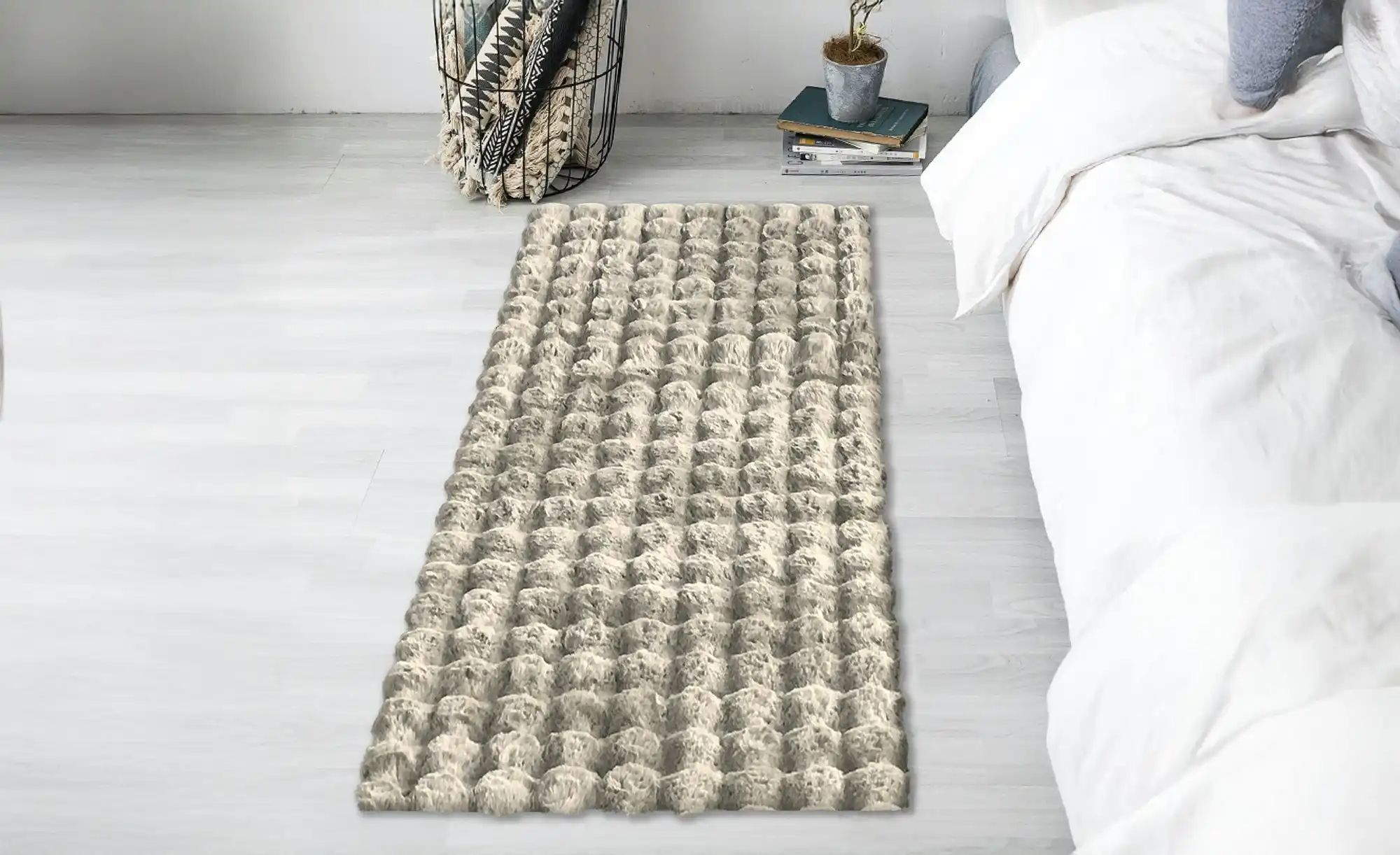 Thumbnail - como Webteppich  Bunny Bubble ¦ creme ¦ Synthetische Fasern ¦ Maße (cm): B: 80 Teppiche > Wohnteppiche - Höffner