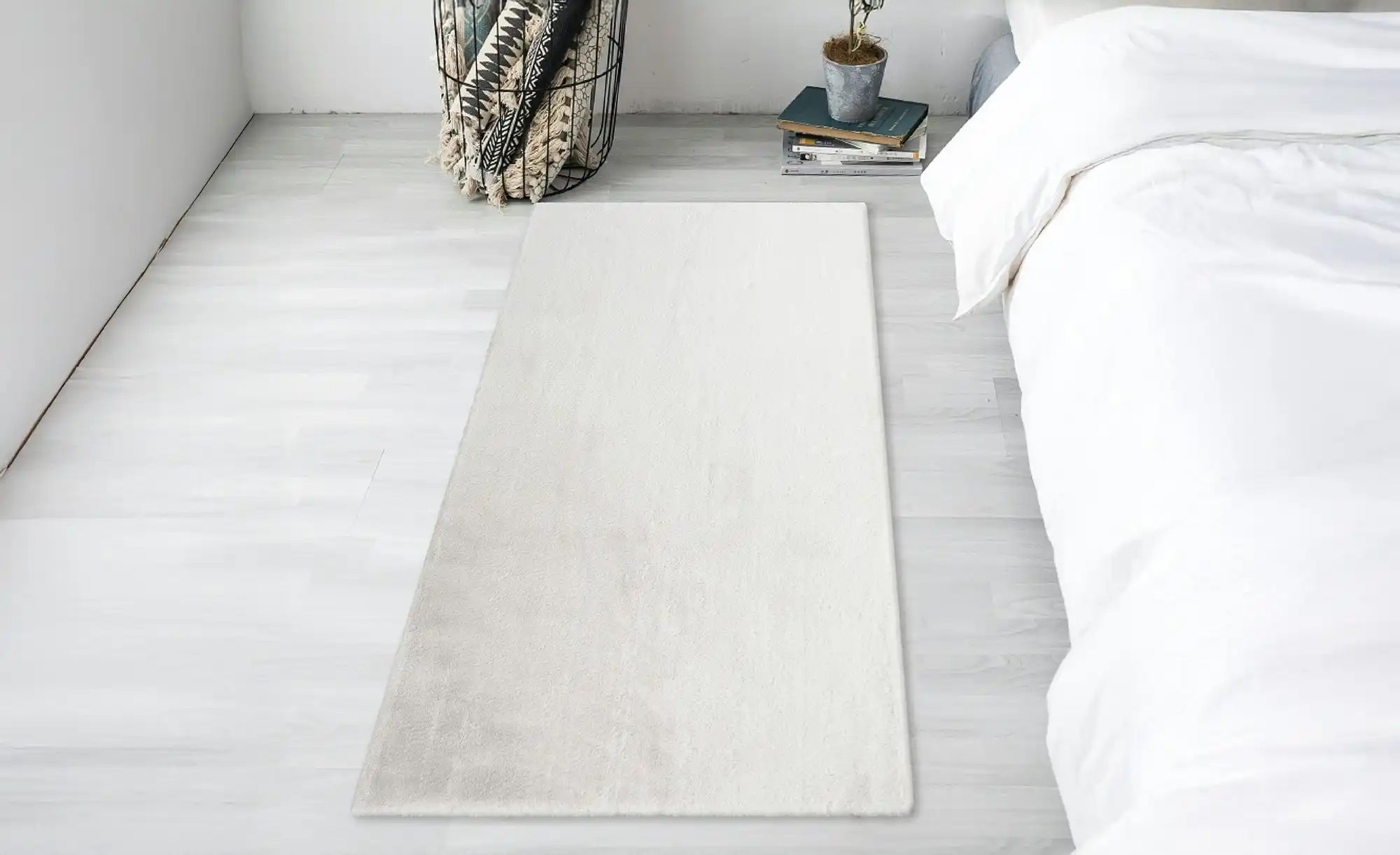 como Hochflorteppich  Bunny ¦ weiß ¦ Synthetische Fasern ¦ Maße (cm): B: 80 günstig online kaufen