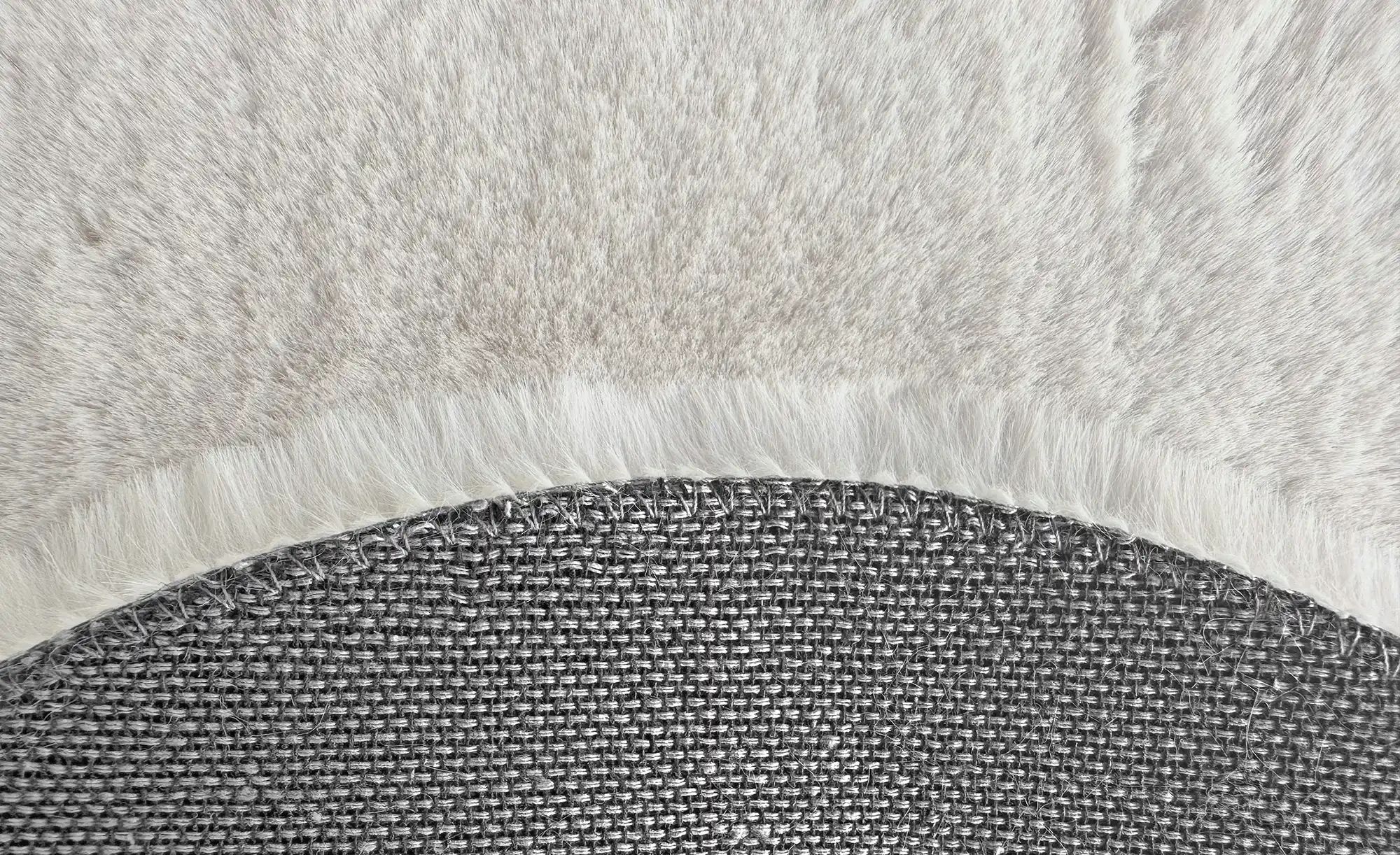 como Hochflorteppich  Bunny ¦ weiß ¦ Synthetische Fasern Ø: 80 Teppiche > H günstig online kaufen